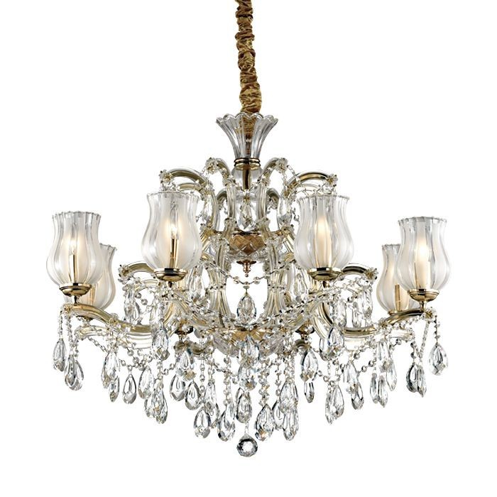 Подвесная хрустальная люстра Mount Odeon Light 2936/8