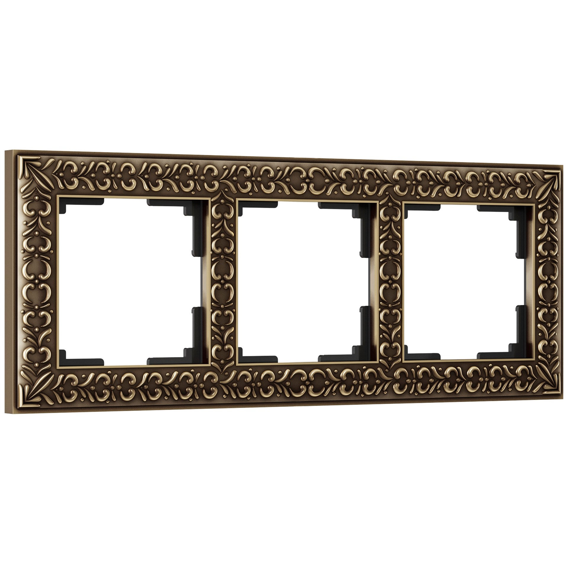 Рамка Werkel W0031512/ Рамка на 3 поста Antik (бронза)