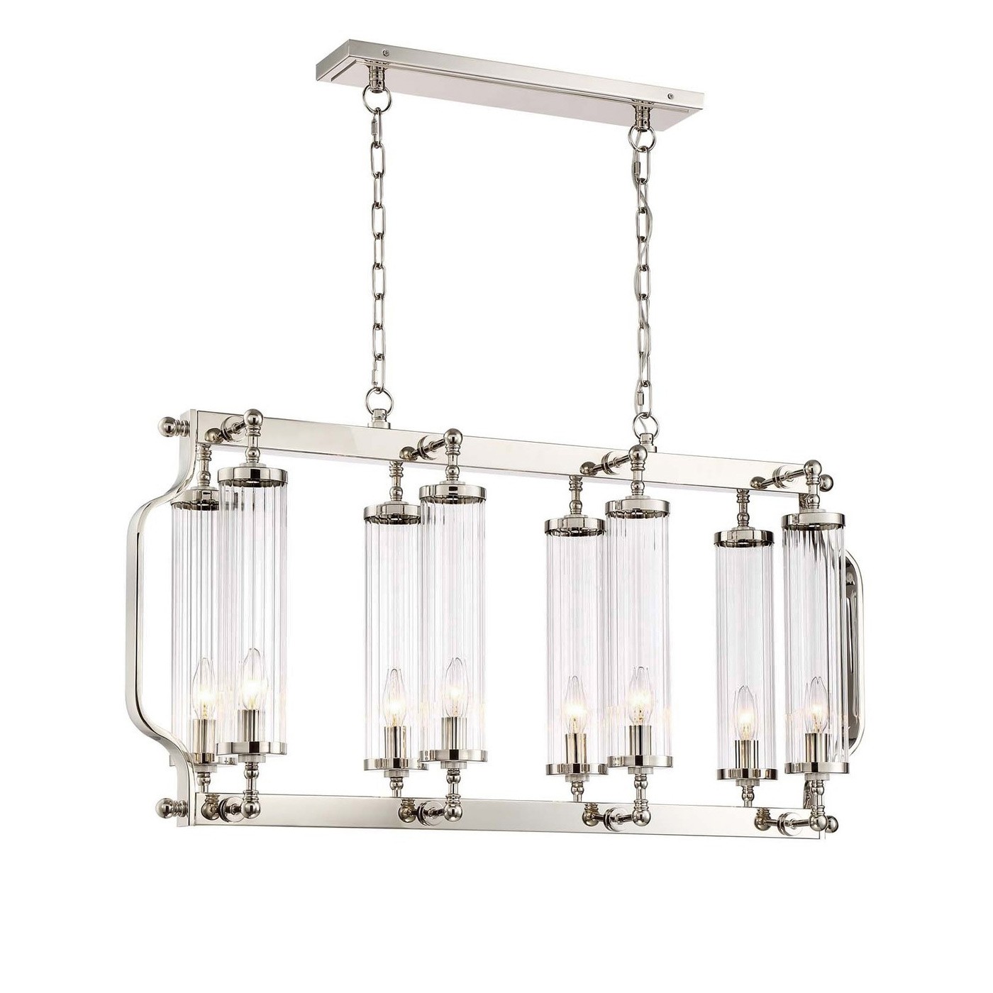 Подвесная люстра Delight Collection Regis BC404-8 nickel