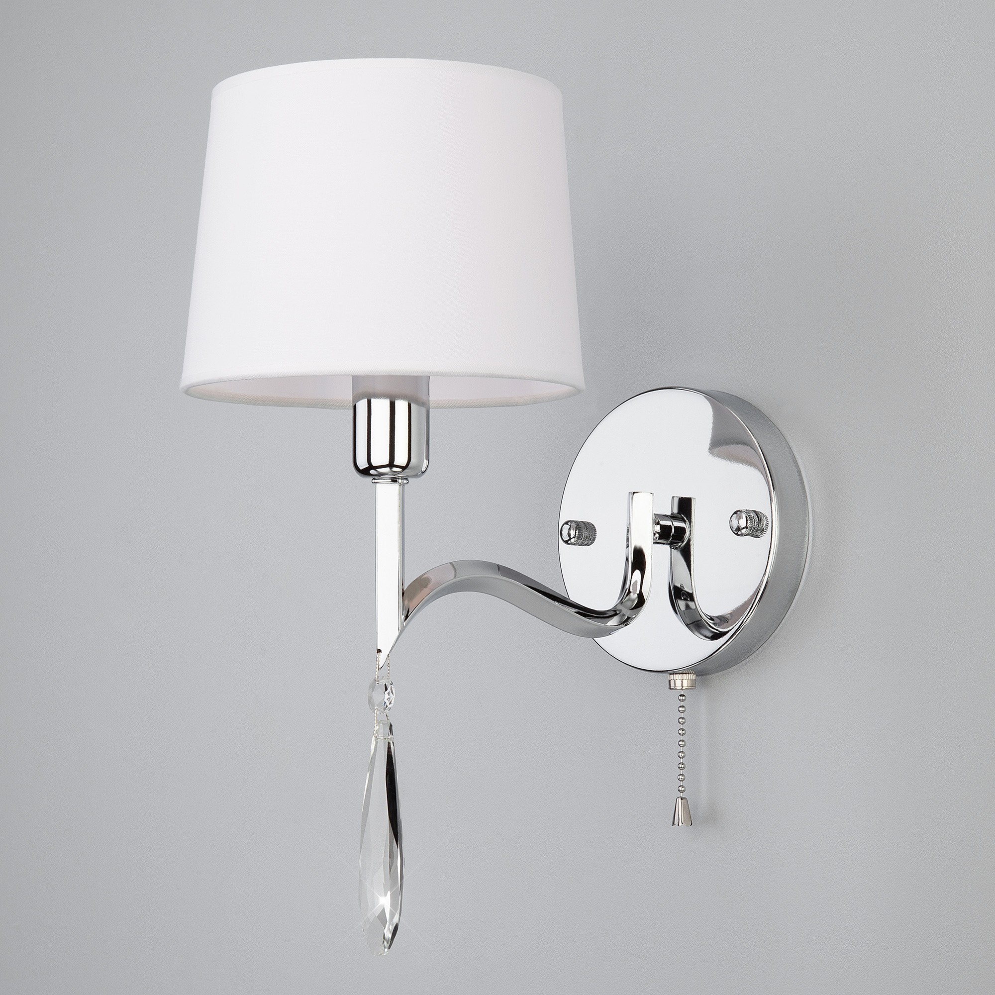 Настенное бра Eurosvet Madera 10127/1 хром/прозрачный хрусталь Strotskis (10093/1)