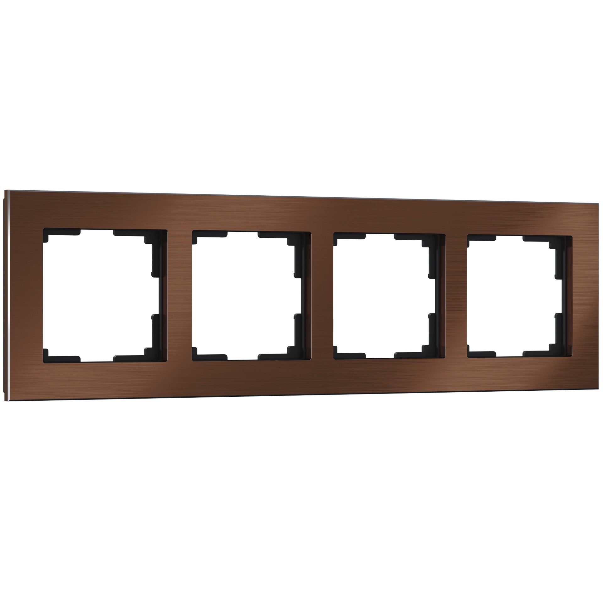 Рамка Werkel Aluminium коричневый алюминий W0041714/ Рамка на 4 поста Aluminium (коричневый алюминий)