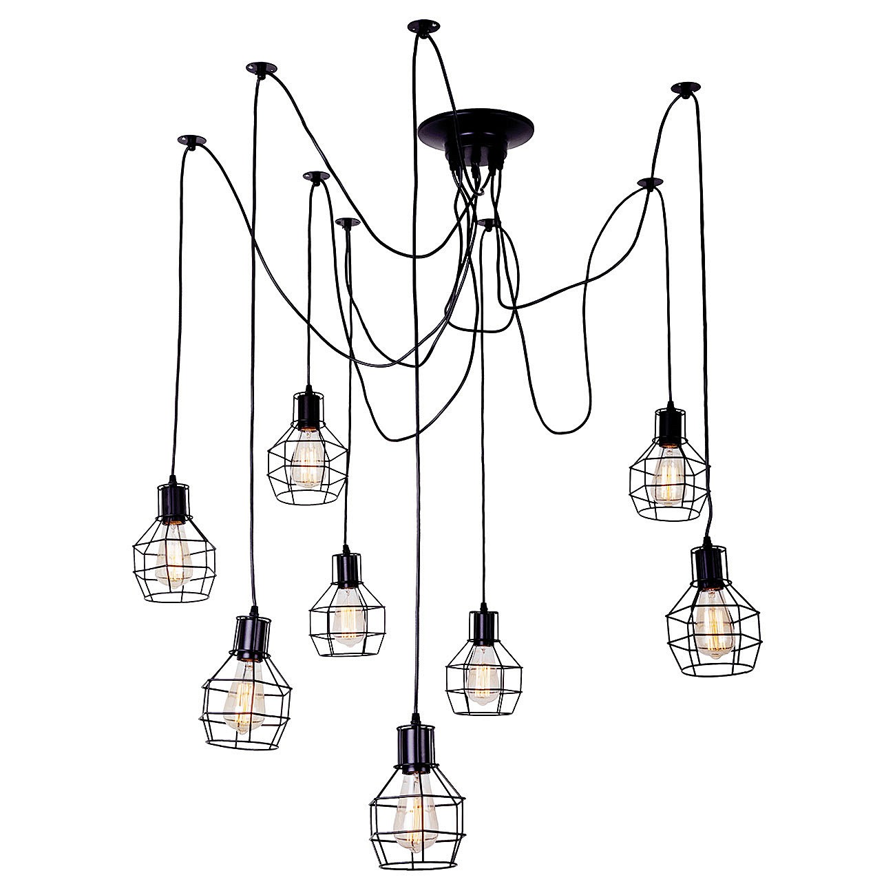 Подвесная люстра Escada Boston 1129/8S (Black)