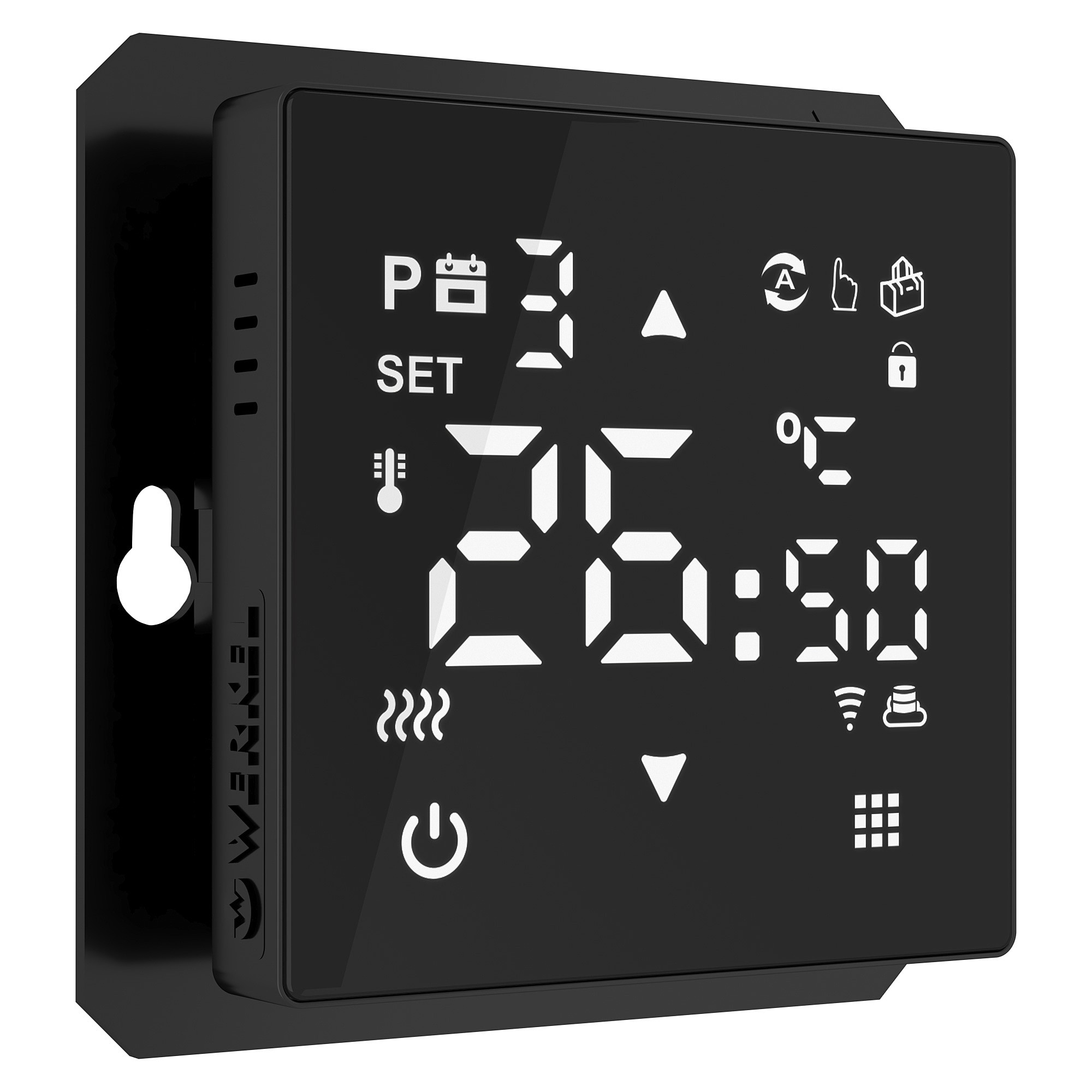 Werkel W1151208/ Сенсорный терморегулятор для теплого пола Wi-Fi (черный)