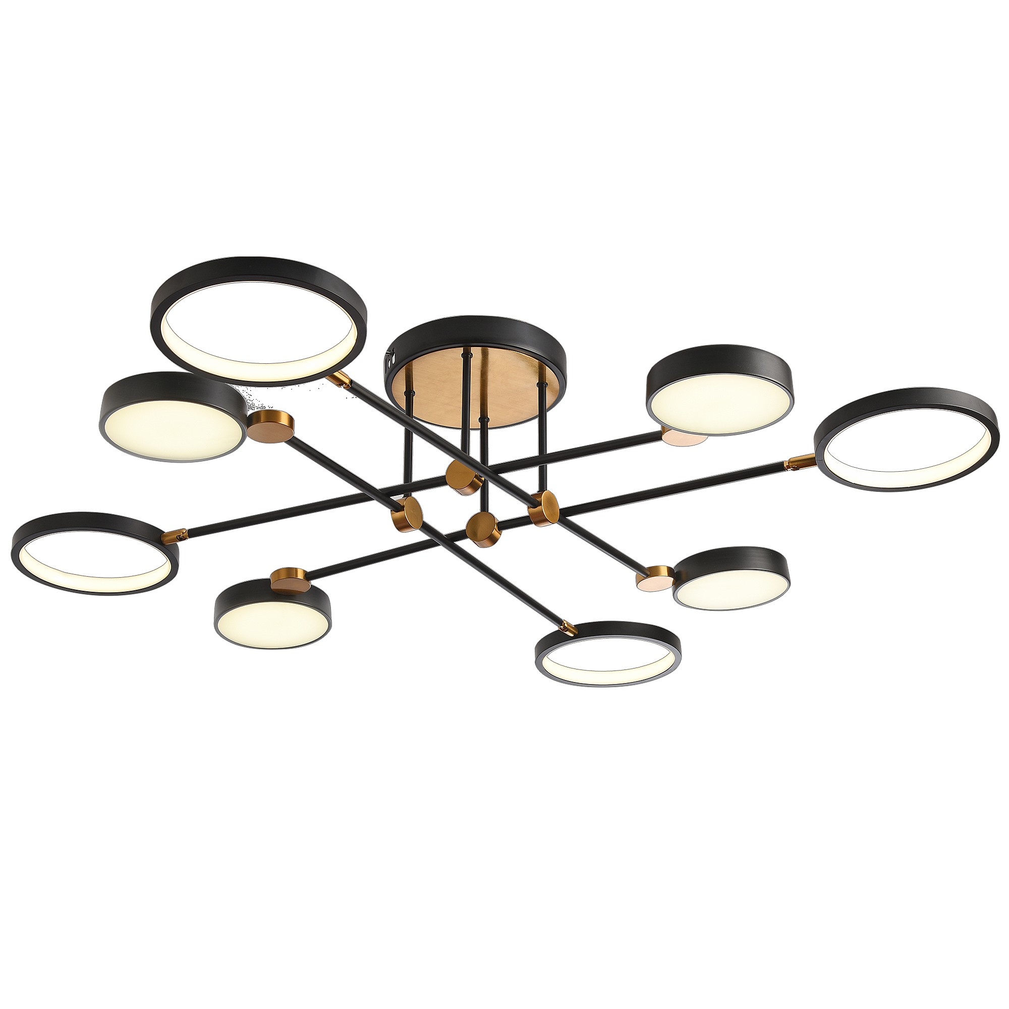 Потолочная люстра Natali Kovaltseva Loft Led LED LAMPS 81102/6C BRASS BLACK