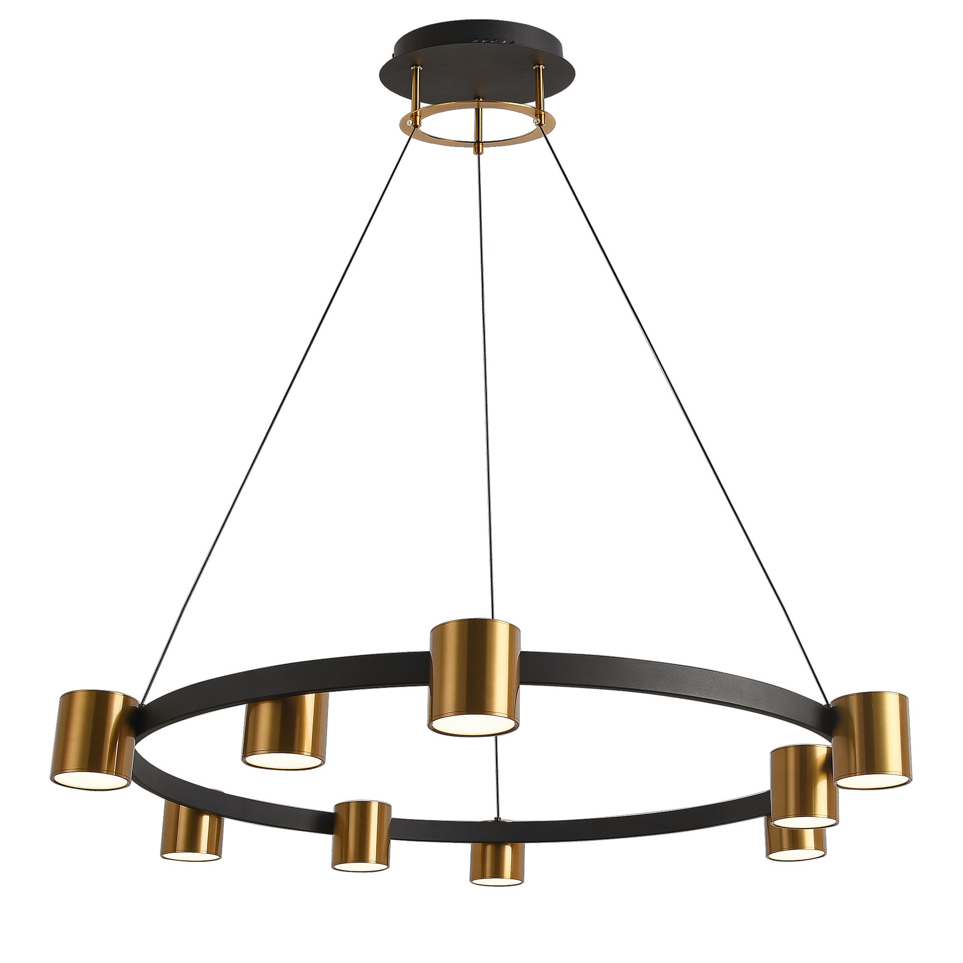 Подвесная люстра Natali Kovaltseva Loft Led LED LAMPS 81129/7C BRASS BLACK