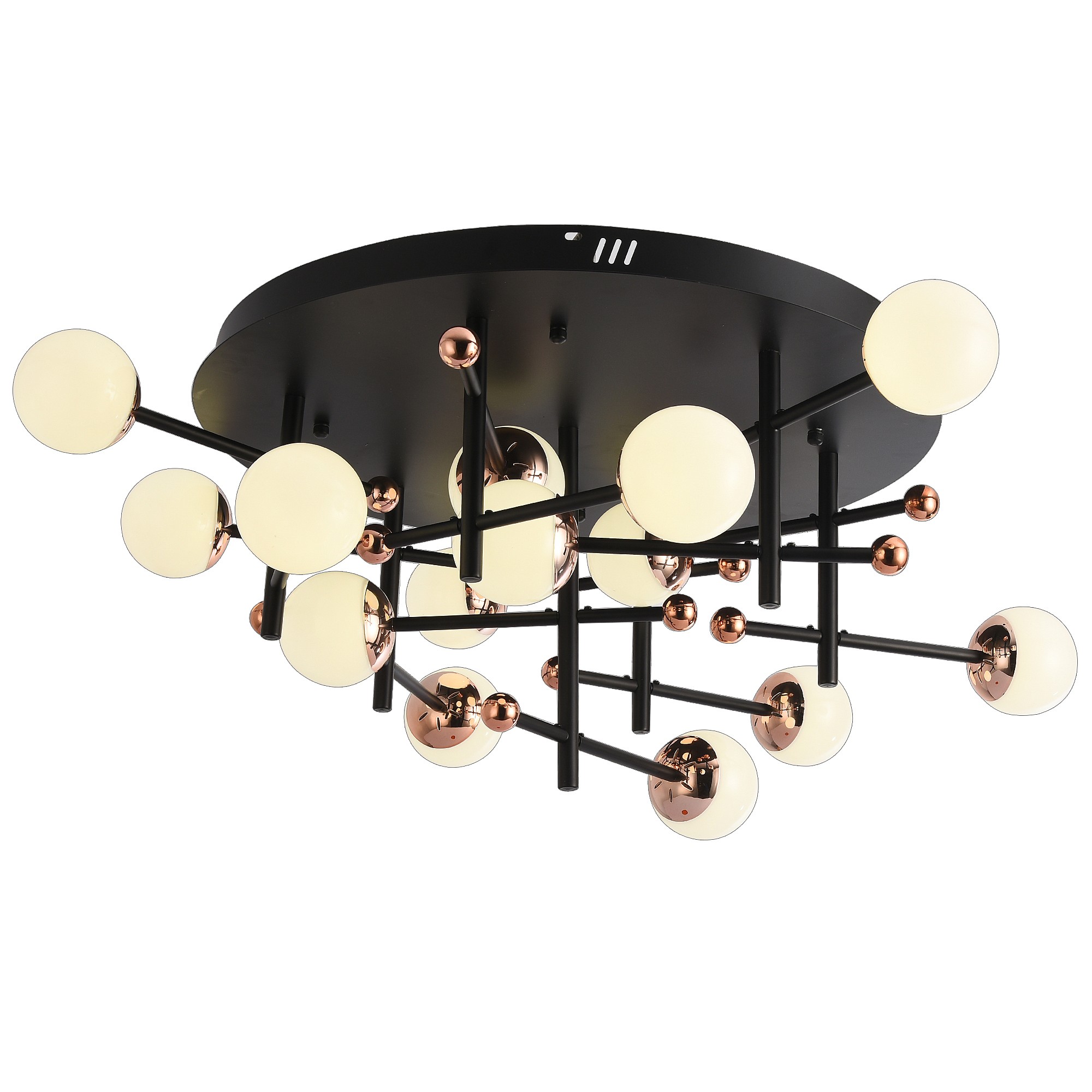 Потолочная люстра Natali Kovaltseva Loft Led LED LAMPS 81344 GOLD BLACK