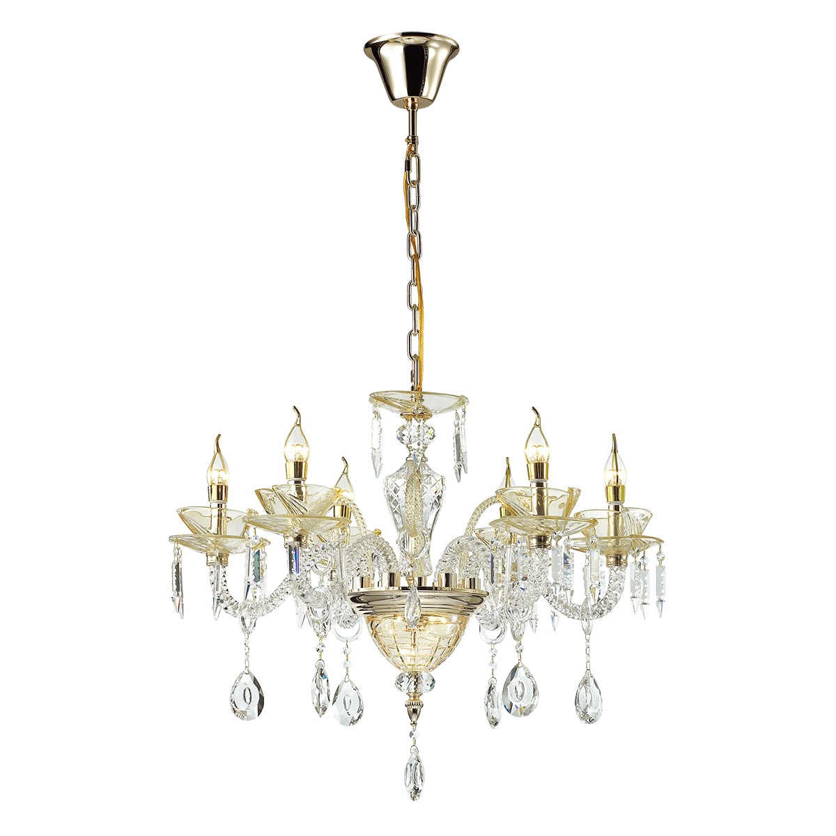 Подвесная хрустальная люстра Telma Odeon Light 4005/8