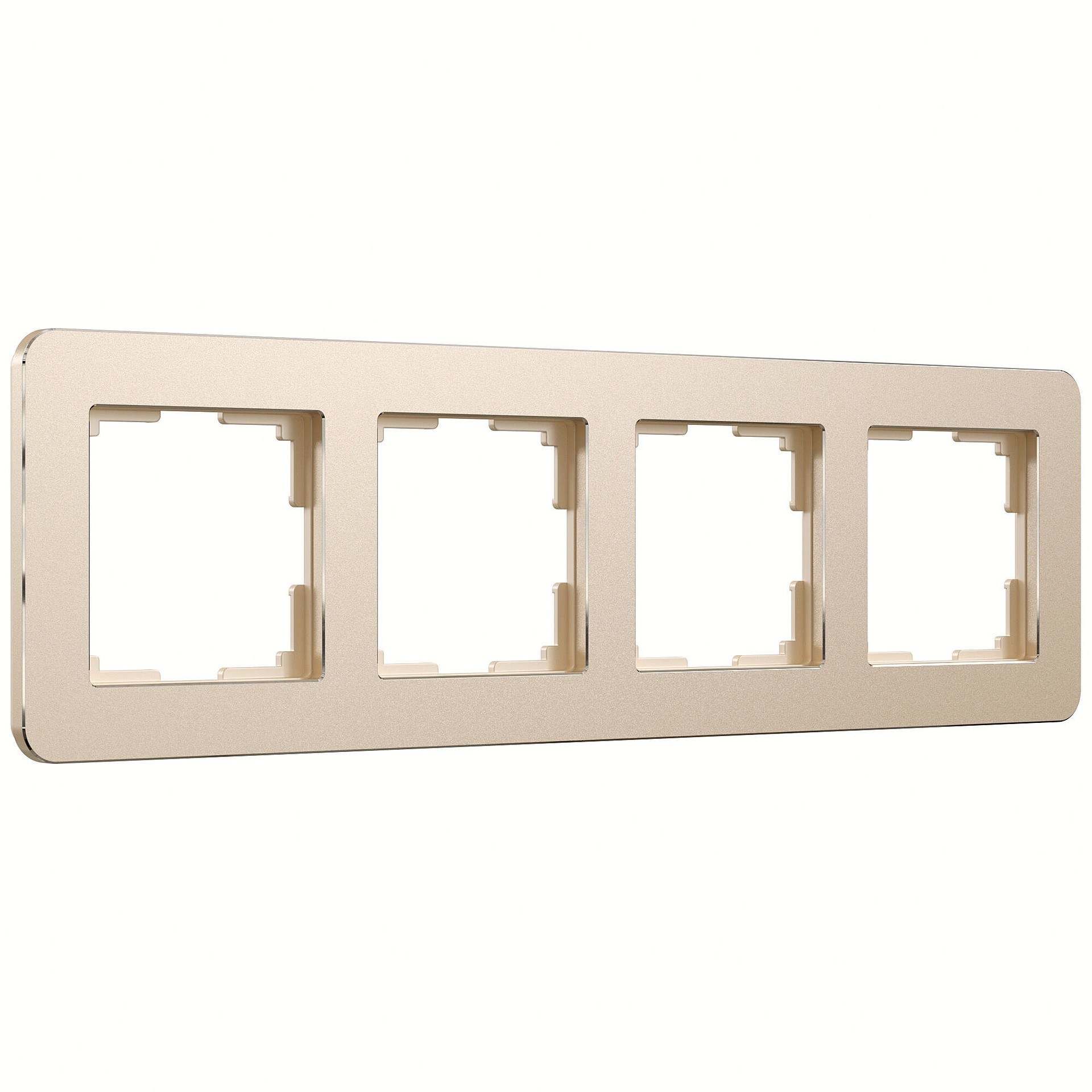Рамка Werkel Platinum шампань W0042611/ Рамка на 4 поста Platinum (шампань)