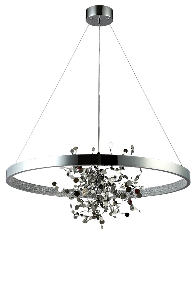 Подвесная люстра Crystal Lux Garden GARDEN SPLED+4 D800 CHROME