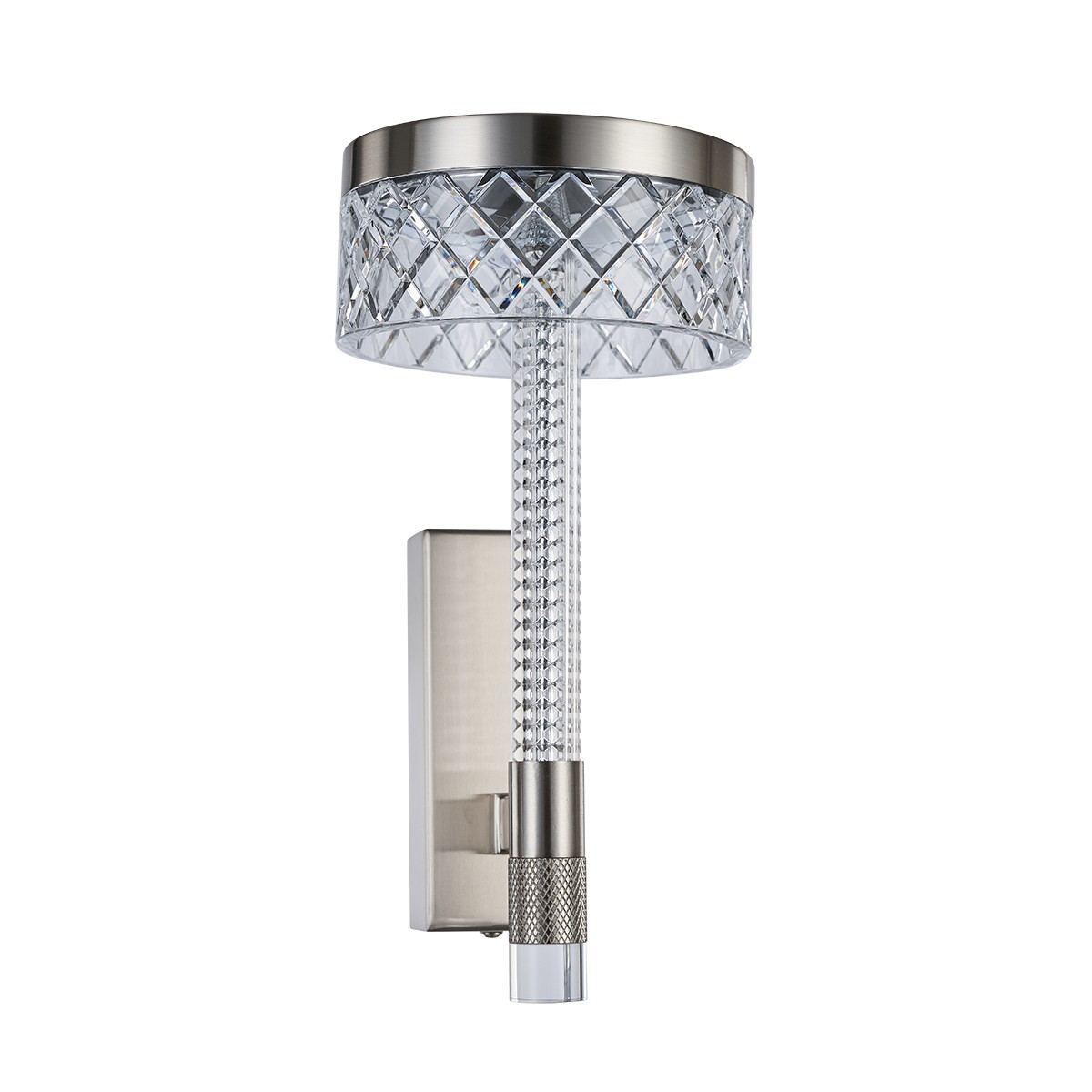 Настенное бра Delight Collection Diamond cut MB21020075-1A satin nickel