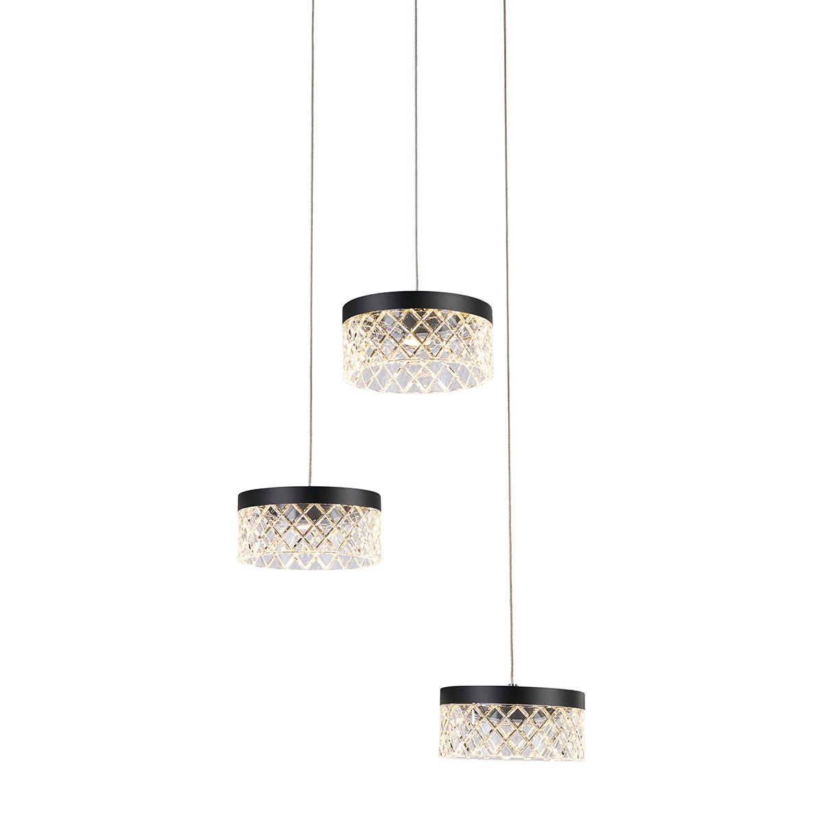 Светильник подвесной Delight Collection Diamond cut MD21020075-3A matt black