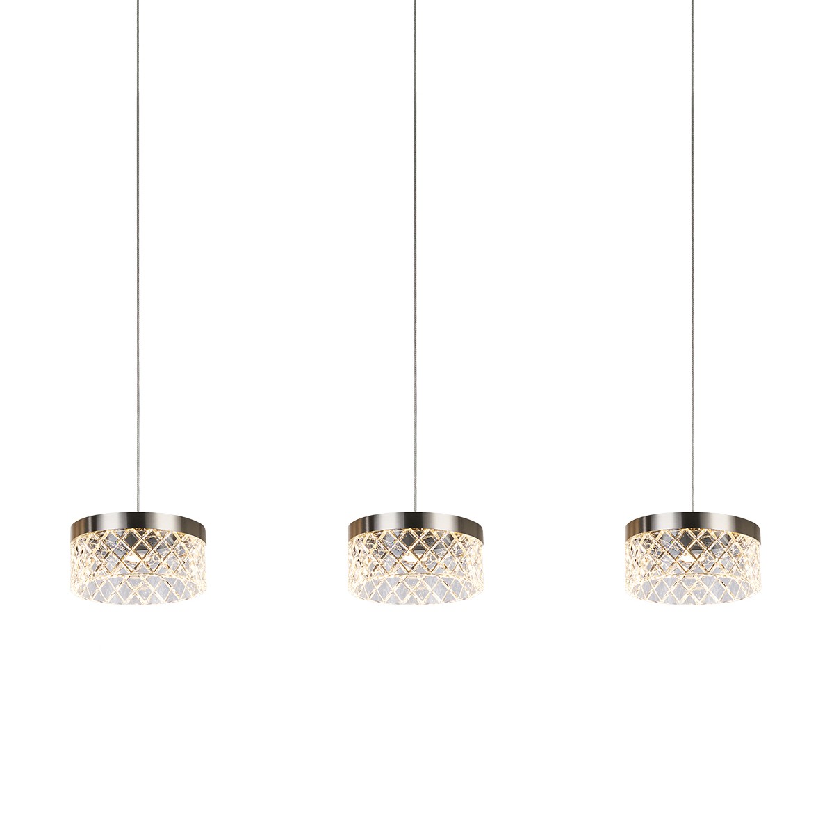 Светильник подвесной Delight Collection Diamond cut MD21020075-3B satin nickel