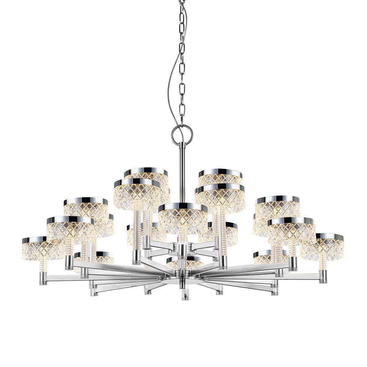 Подвесная люстра Delight Collection Diamond cut MD21020075-20A chrome