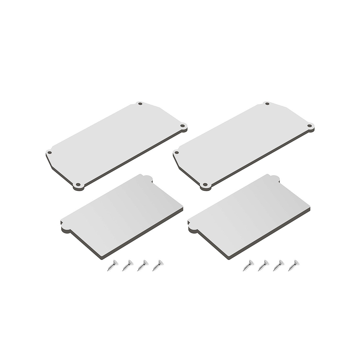 Комплект торцевых заглушек для профиля Denkirs DK5852-WH