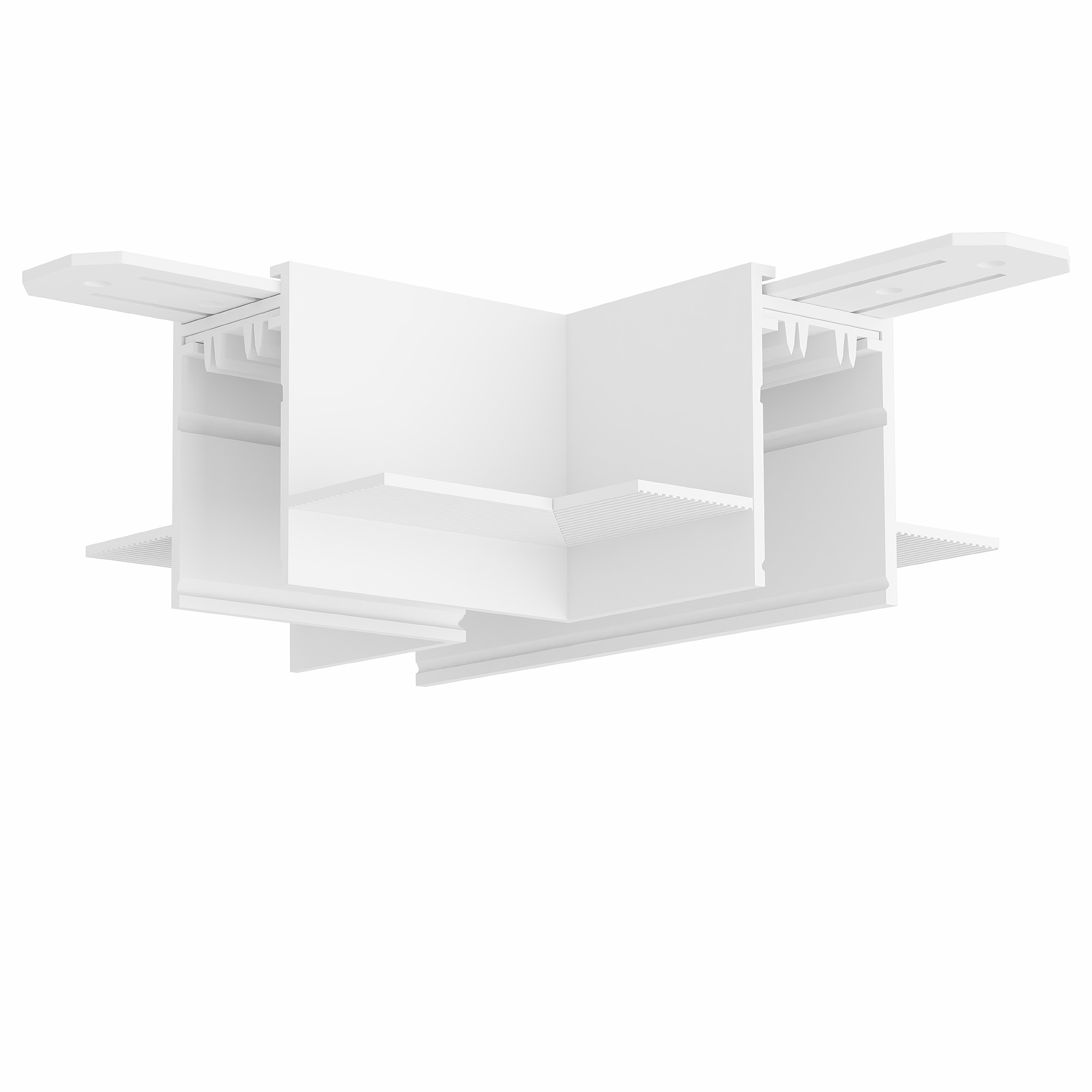 Коннектор трека для ГКЛ , Т-образный Denkirs Smart hide TR2113-WH