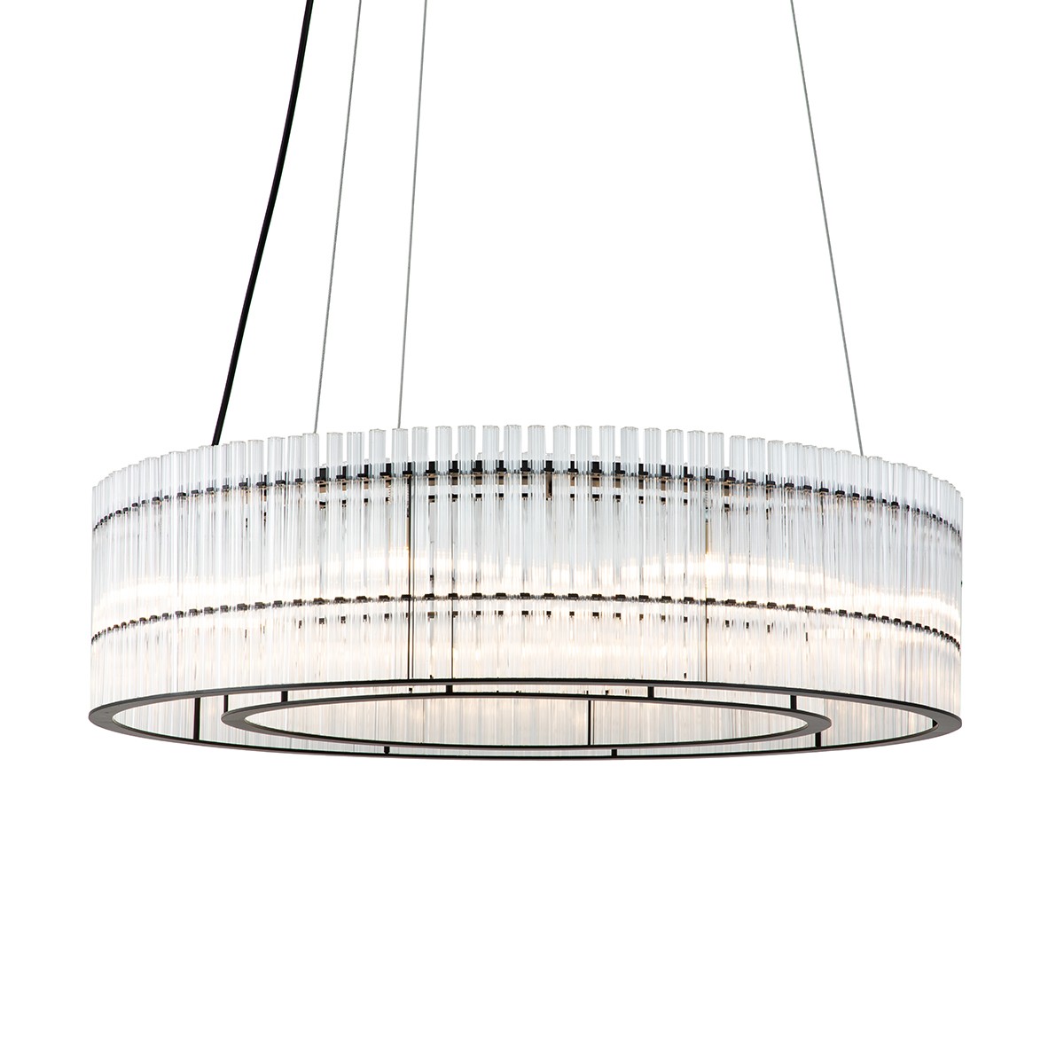 Подвесная люстра Delight Collection KM1293 771198 (KM1293P-8 black/clear)