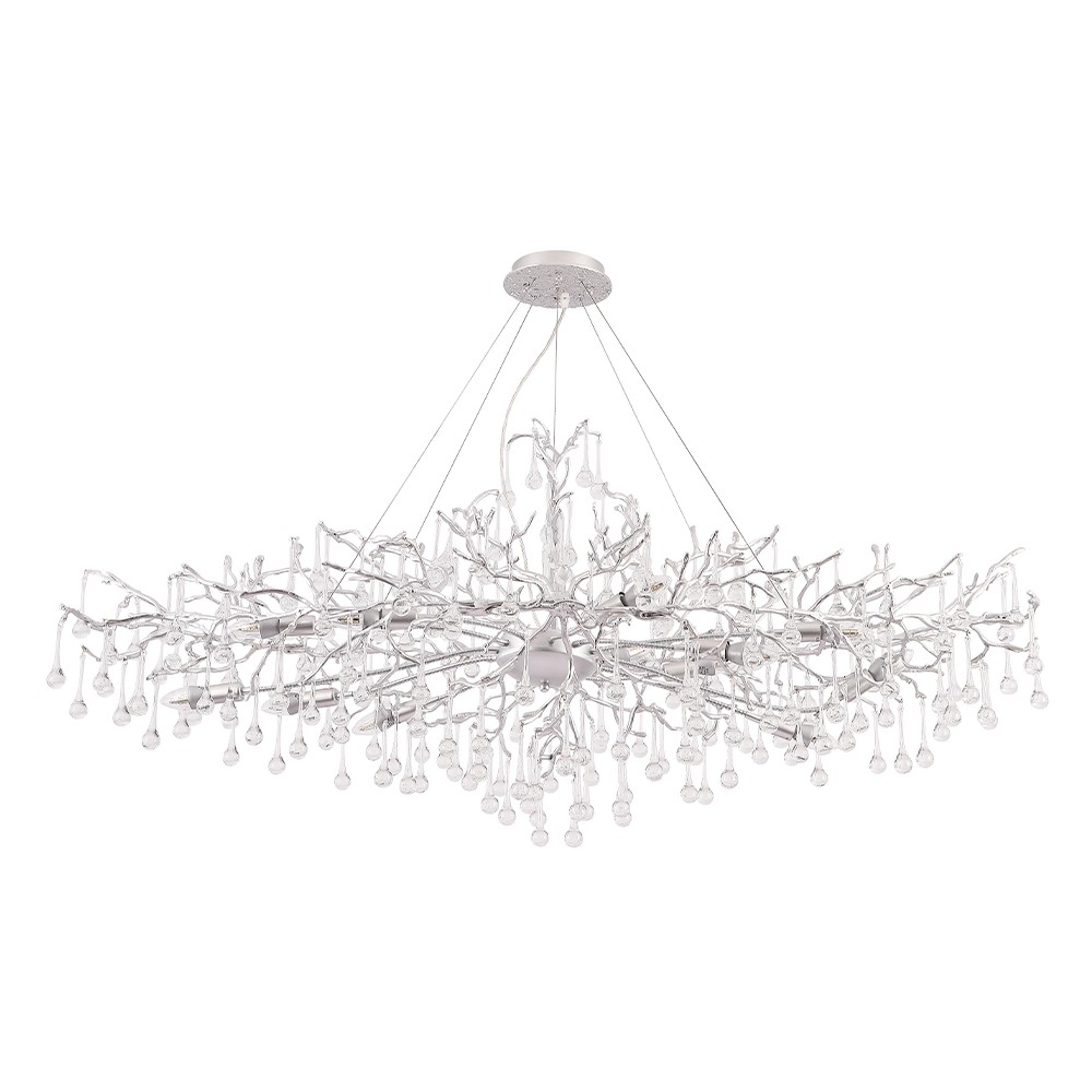 Подвесная люстра Crystal Lux Reina REINA V2 SP16 L1500 SILVER PATINA