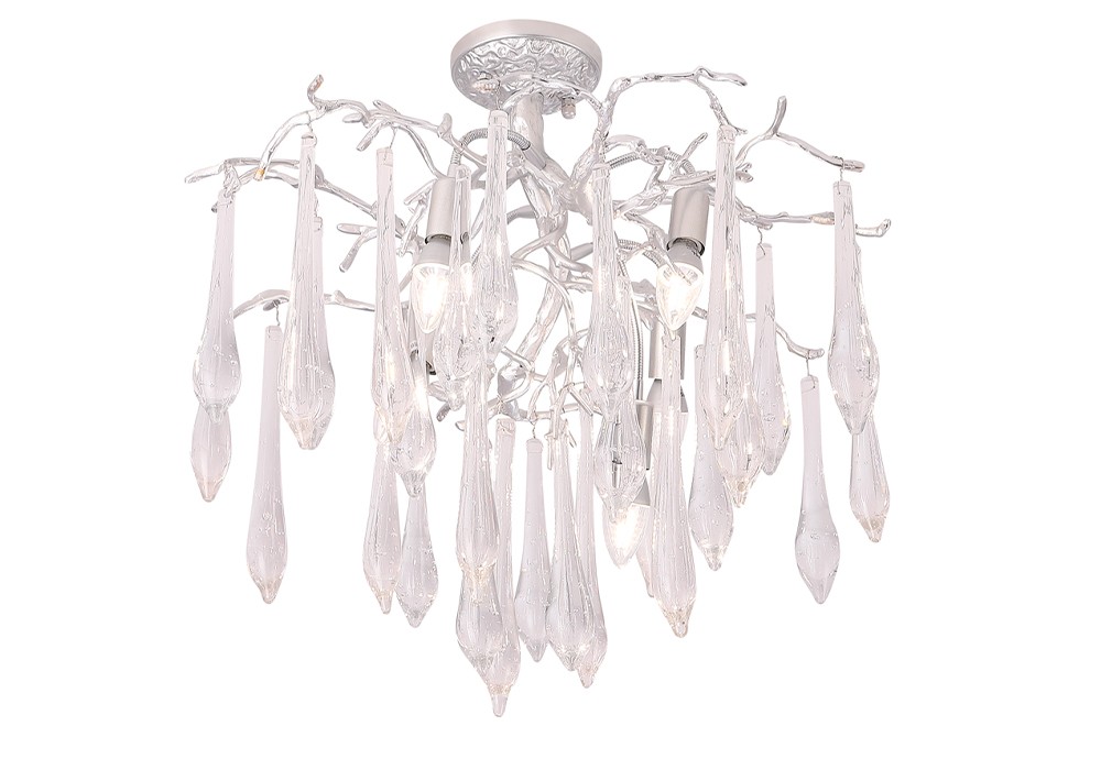 Потолочная люстра Crystal Lux Reina REINA PL5 D600 SILVER PATINA