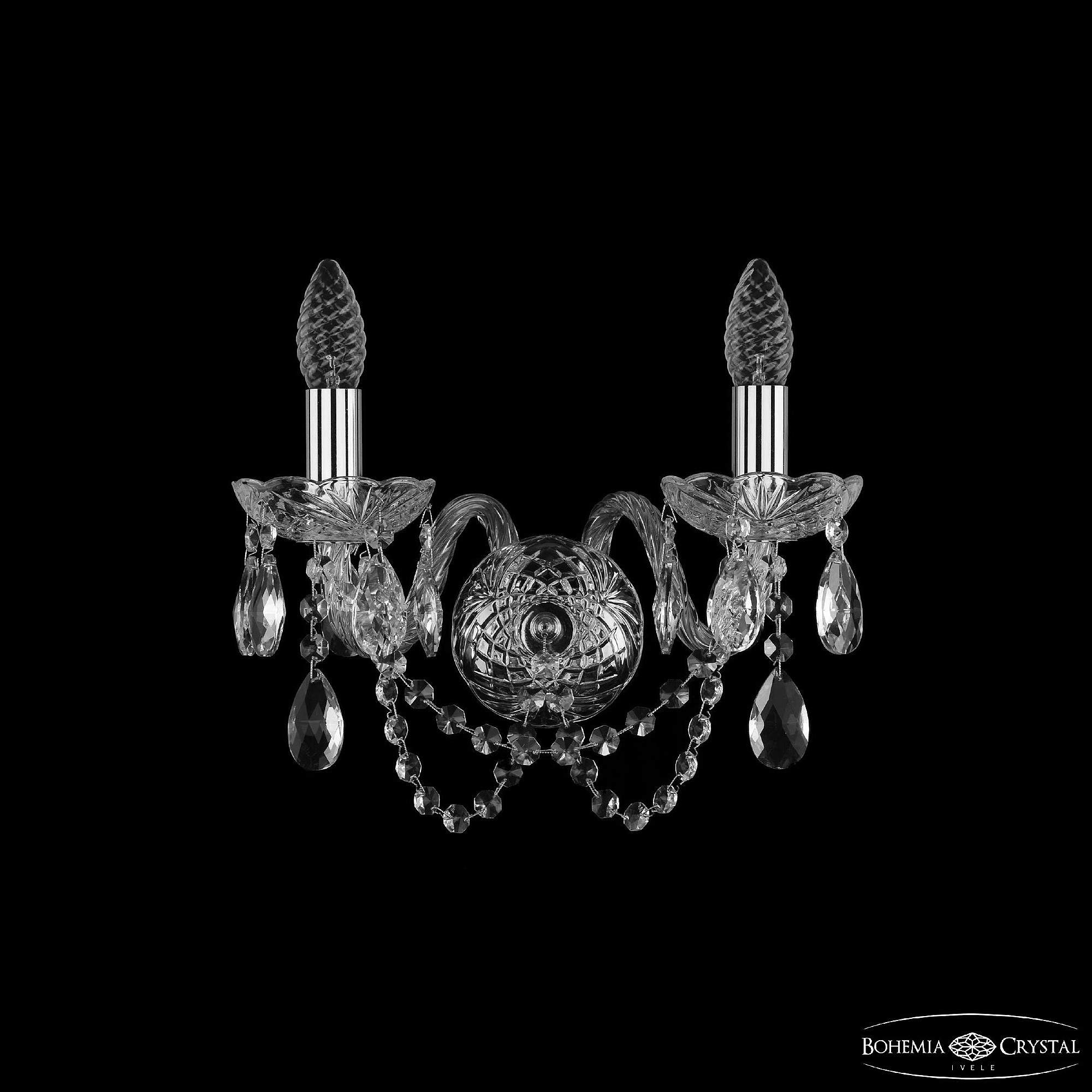 Настенное бра Bohemia 1402 1402B/2/141 Ni