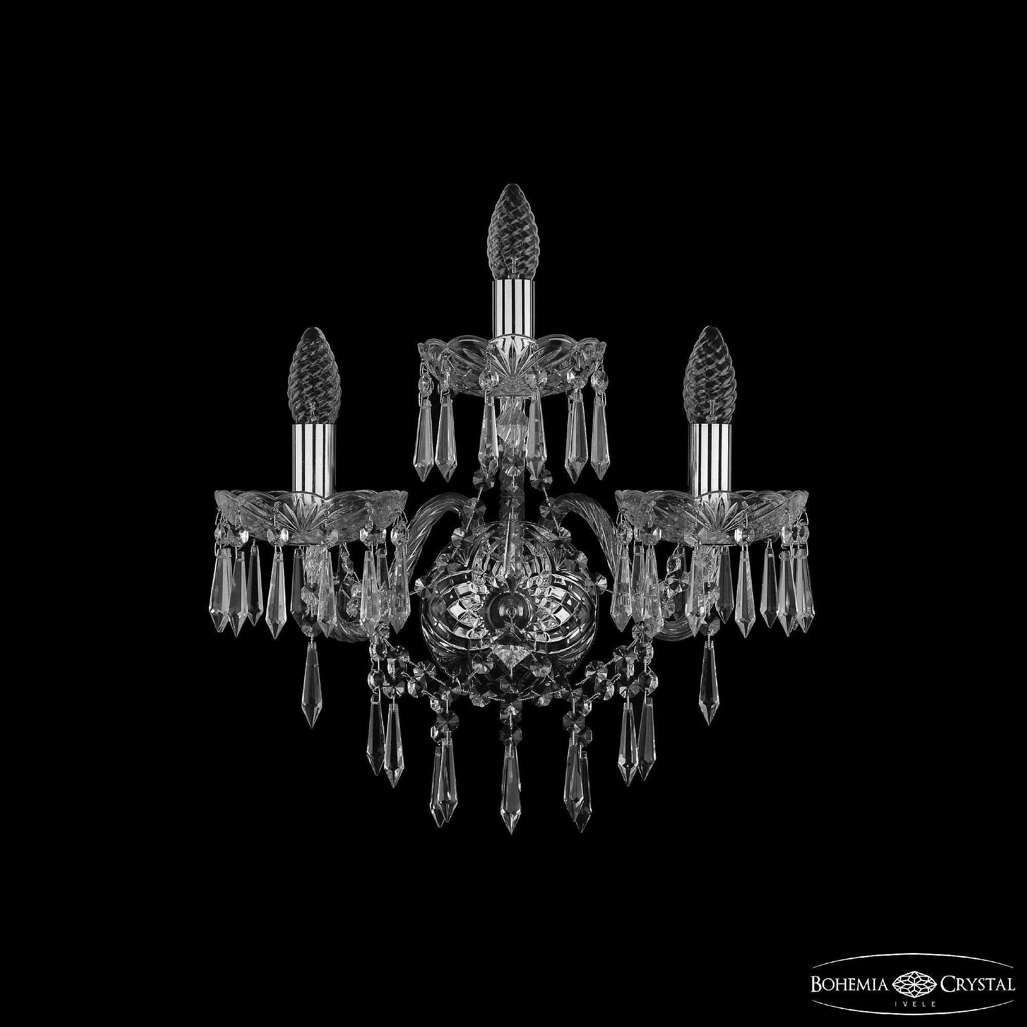 Настенное бра Bohemia 1403 1403B/2+1/160/XL Ni