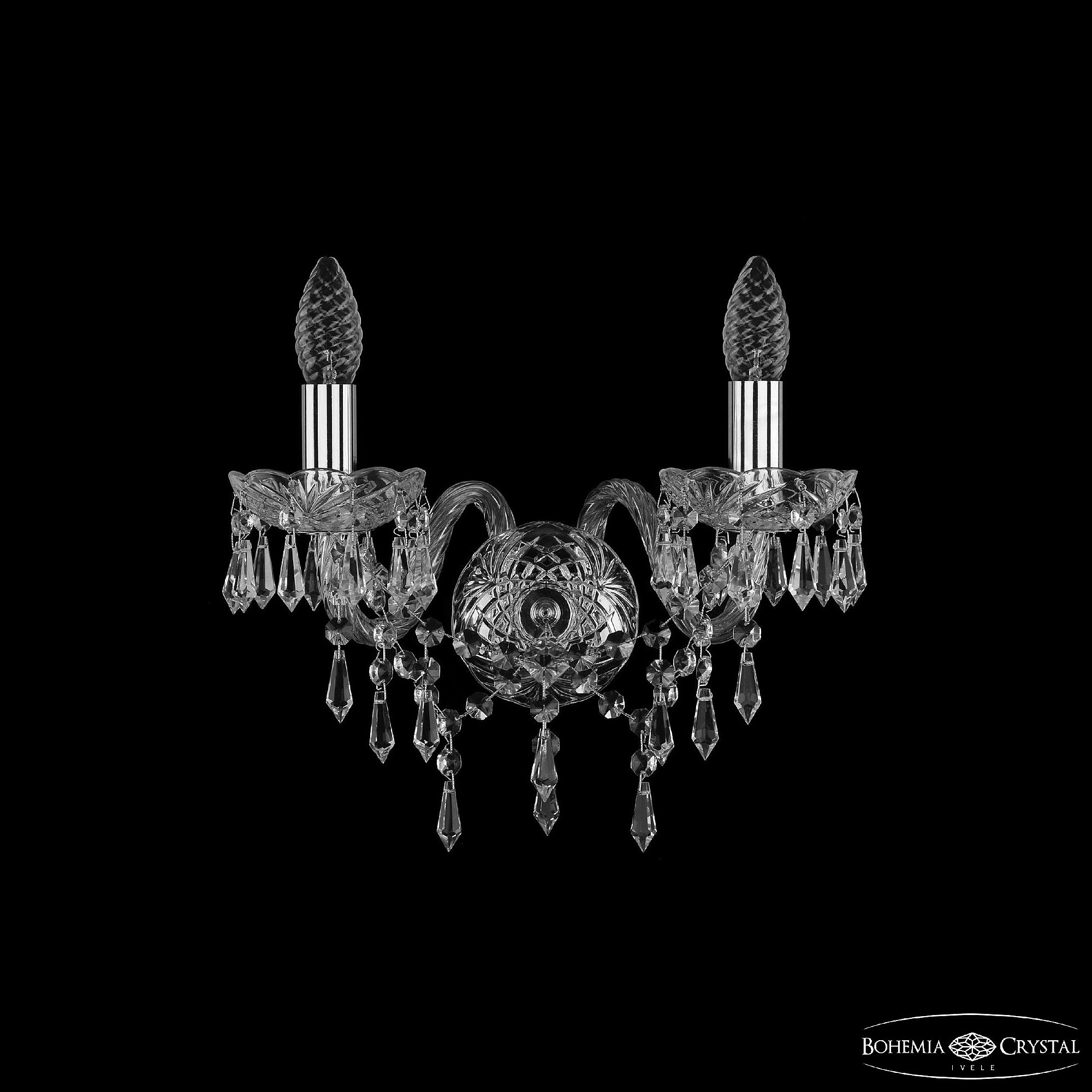 Настенное бра Bohemia 1403 1403B/2/141 Ni