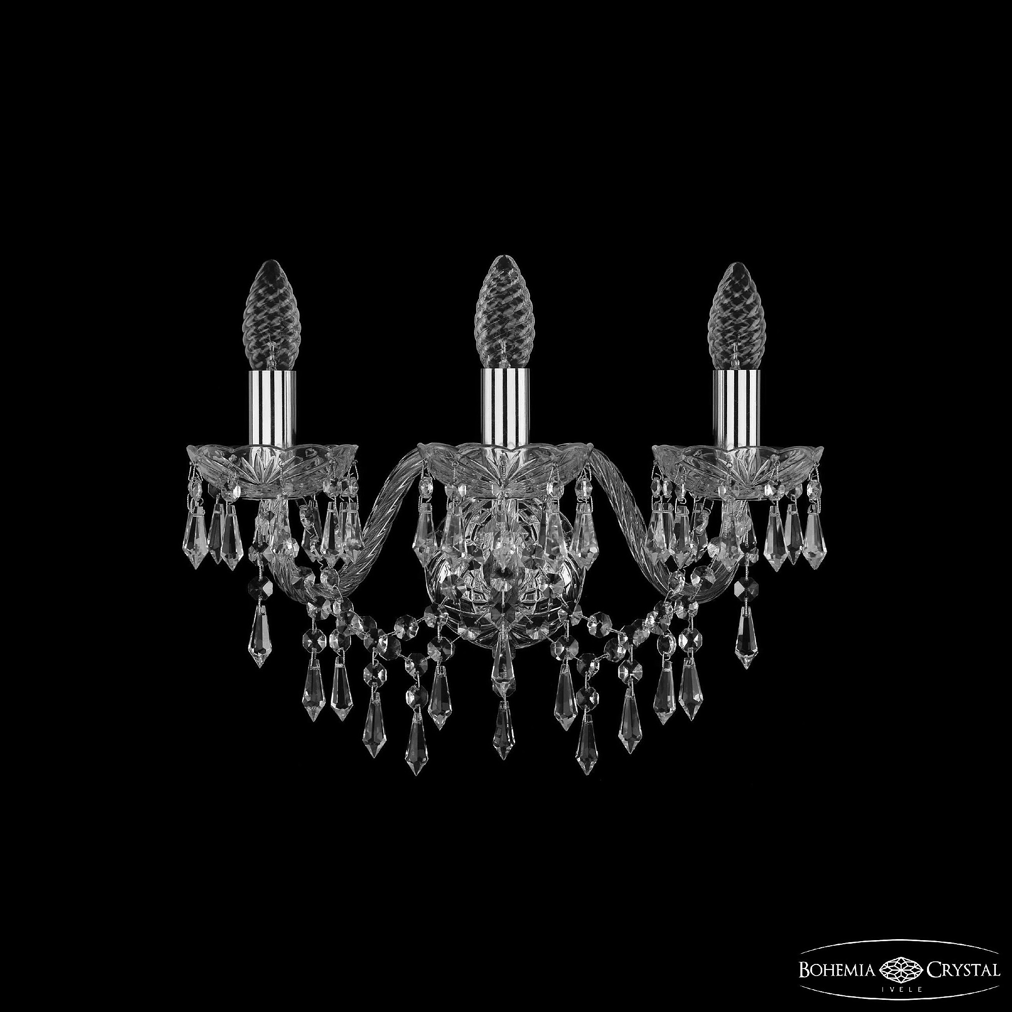 Настенное бра Bohemia 1403 1403B/3/160 Ni