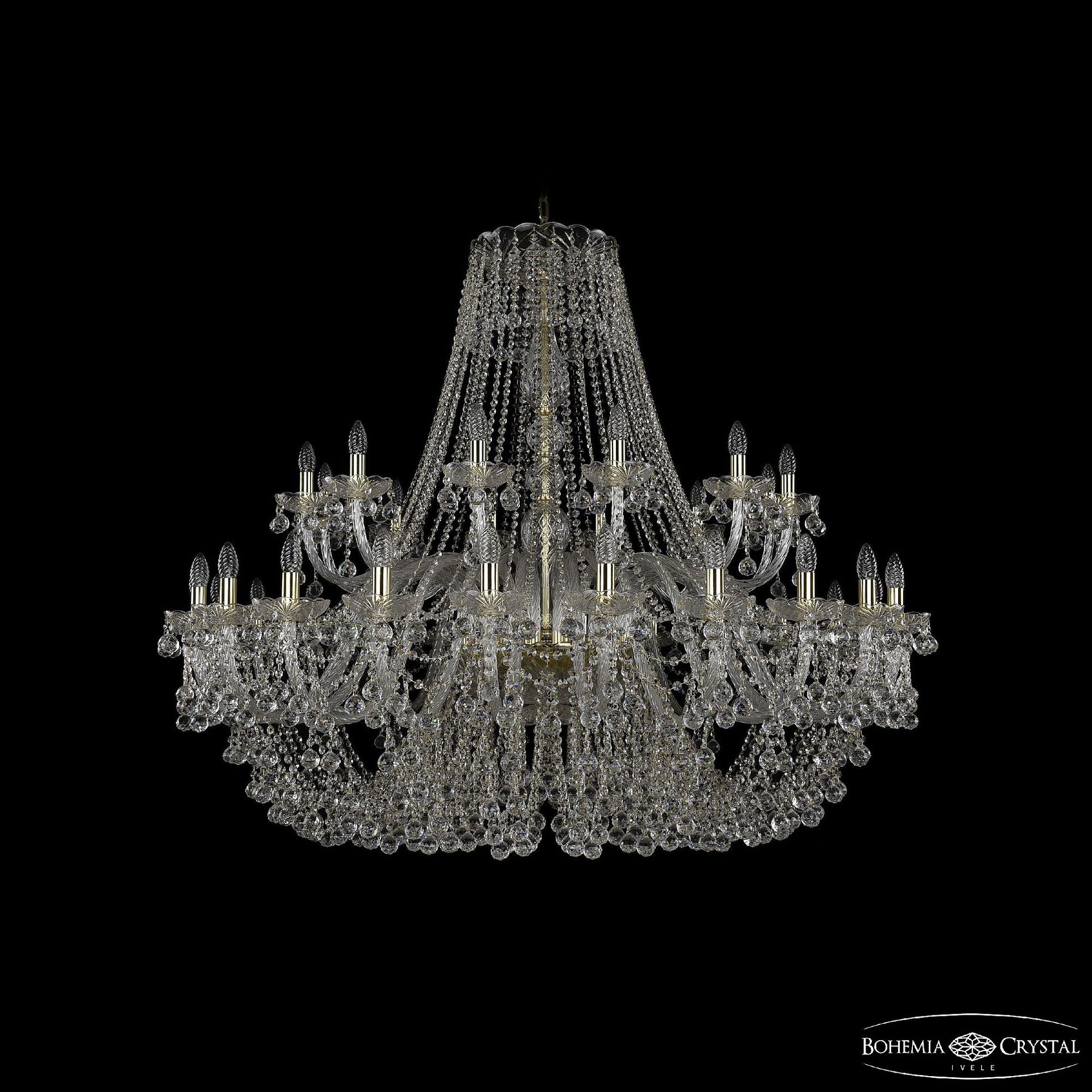 Подвесная люстра Bohemia 1409 1409/24+12/530 G