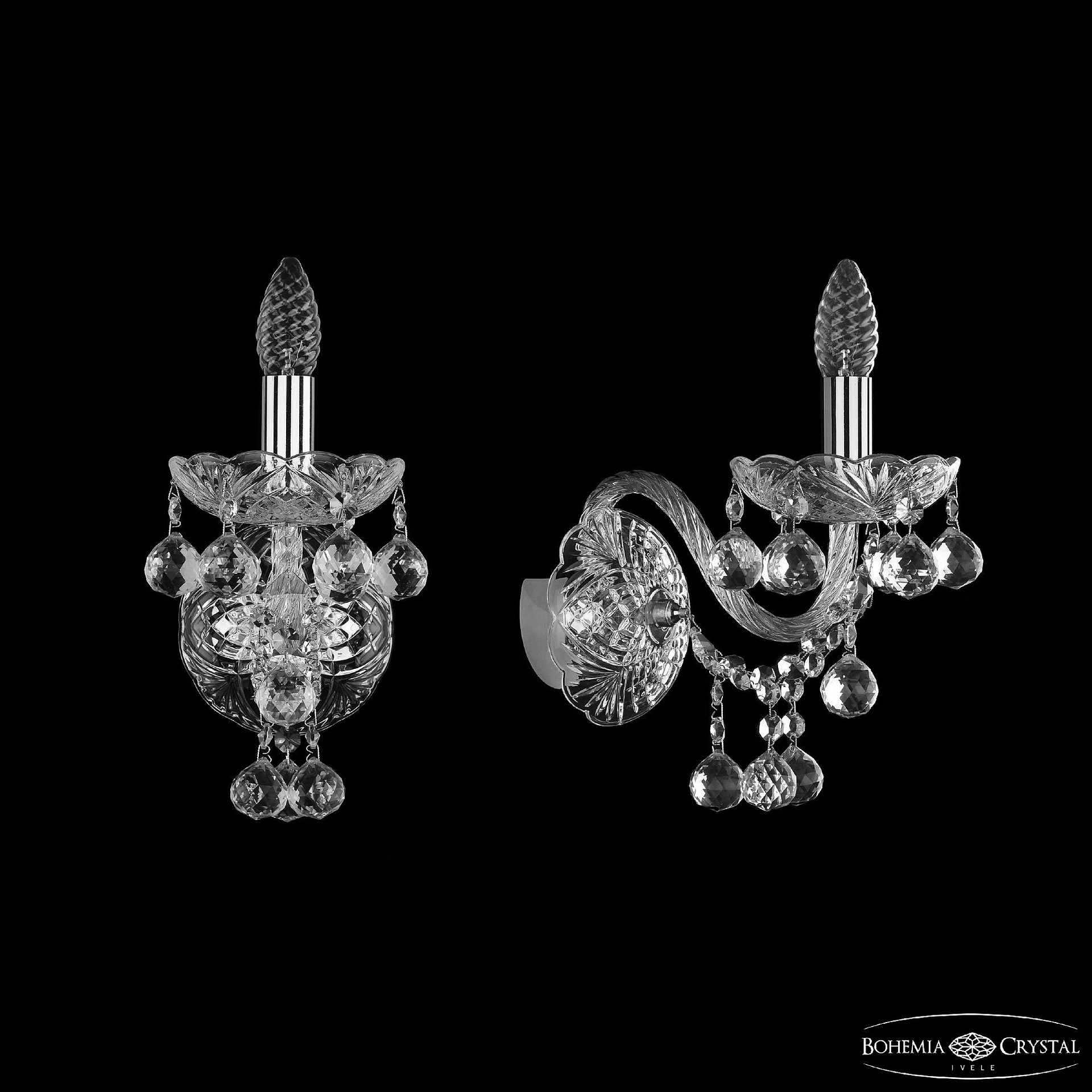 Настенное бра Bohemia 1409 1409B/1/160/XL Ni