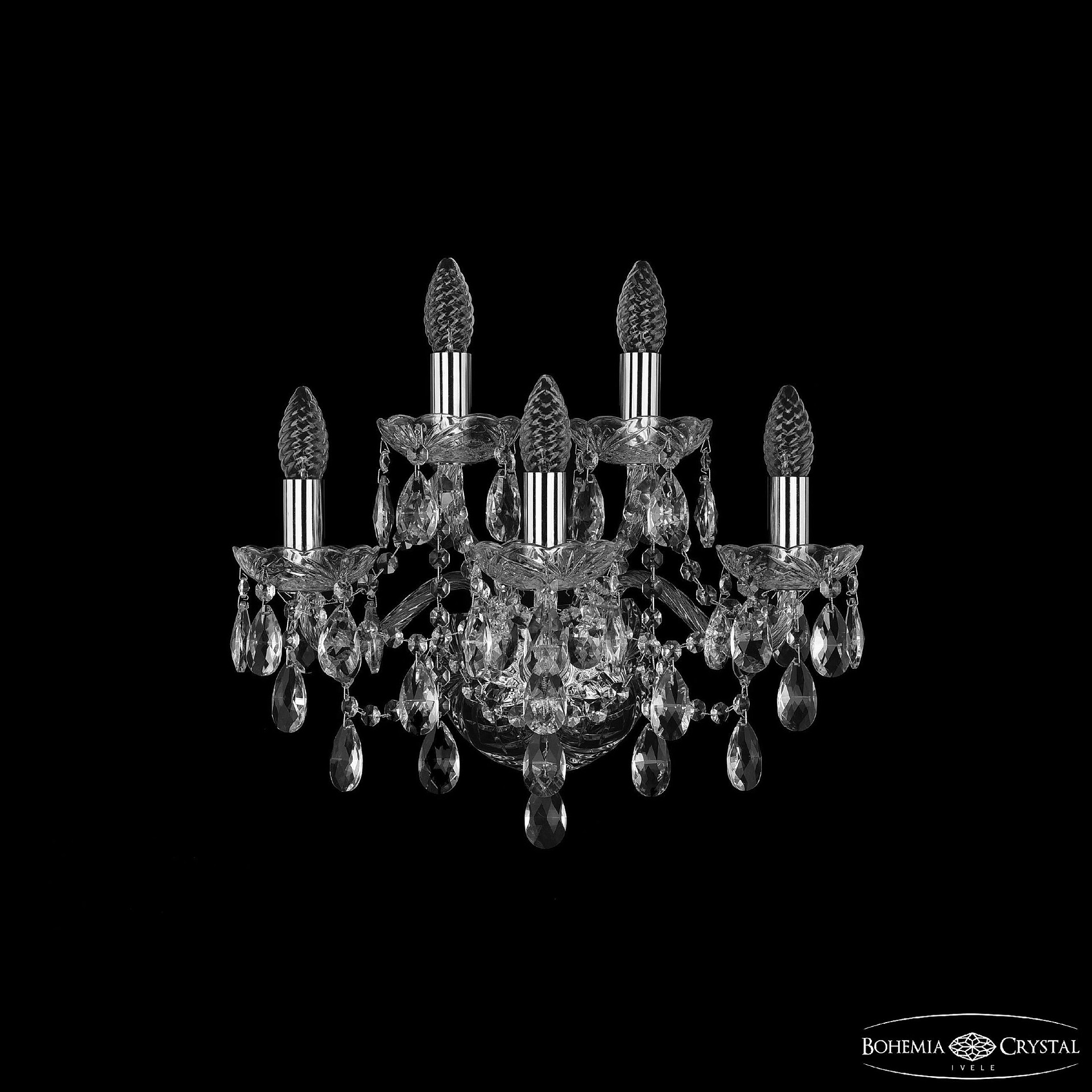 Настенное бра Bohemia 1415 1415B/3+2/165 Ni