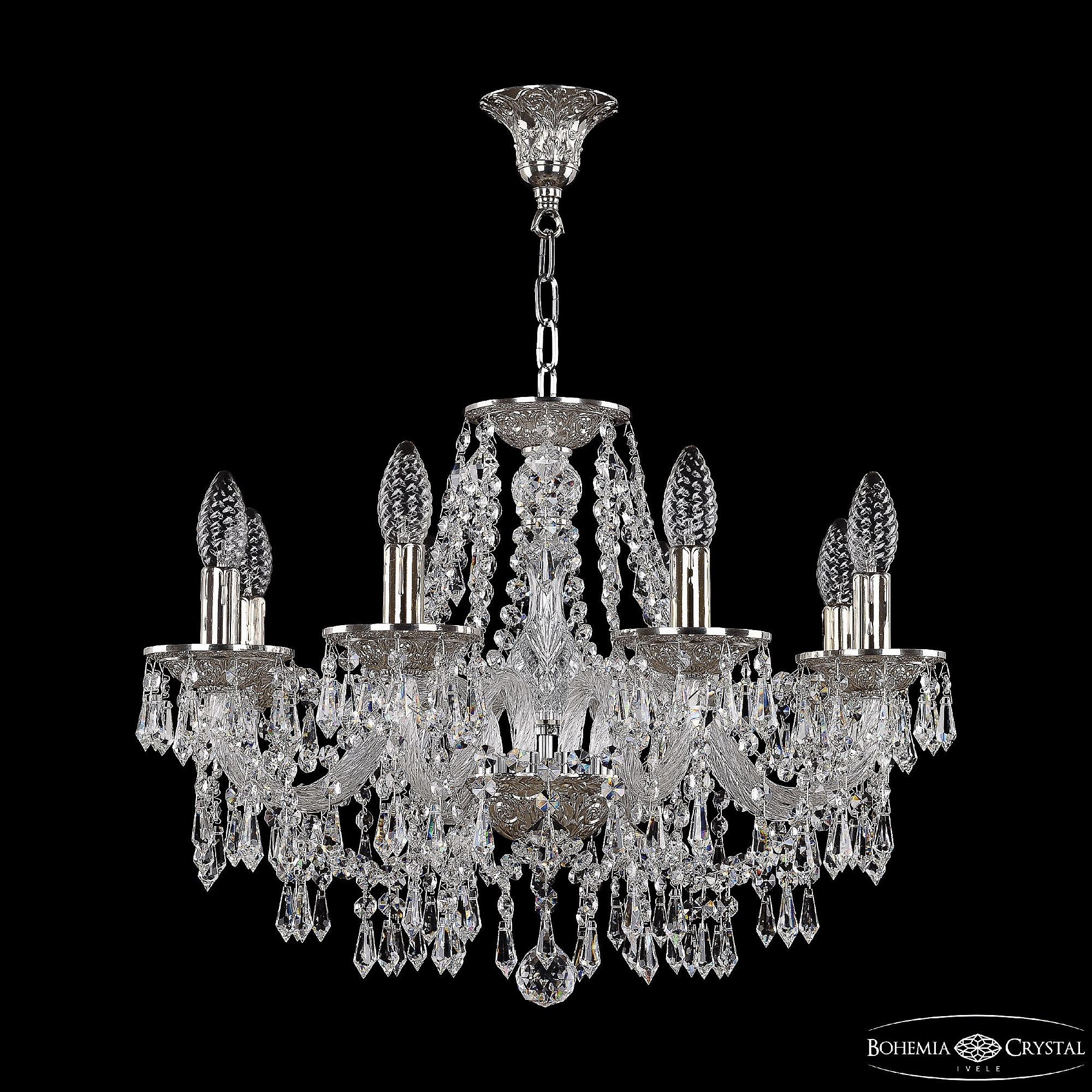 Подвесная люстра Bohemia 1603 16203/8/195 Ni