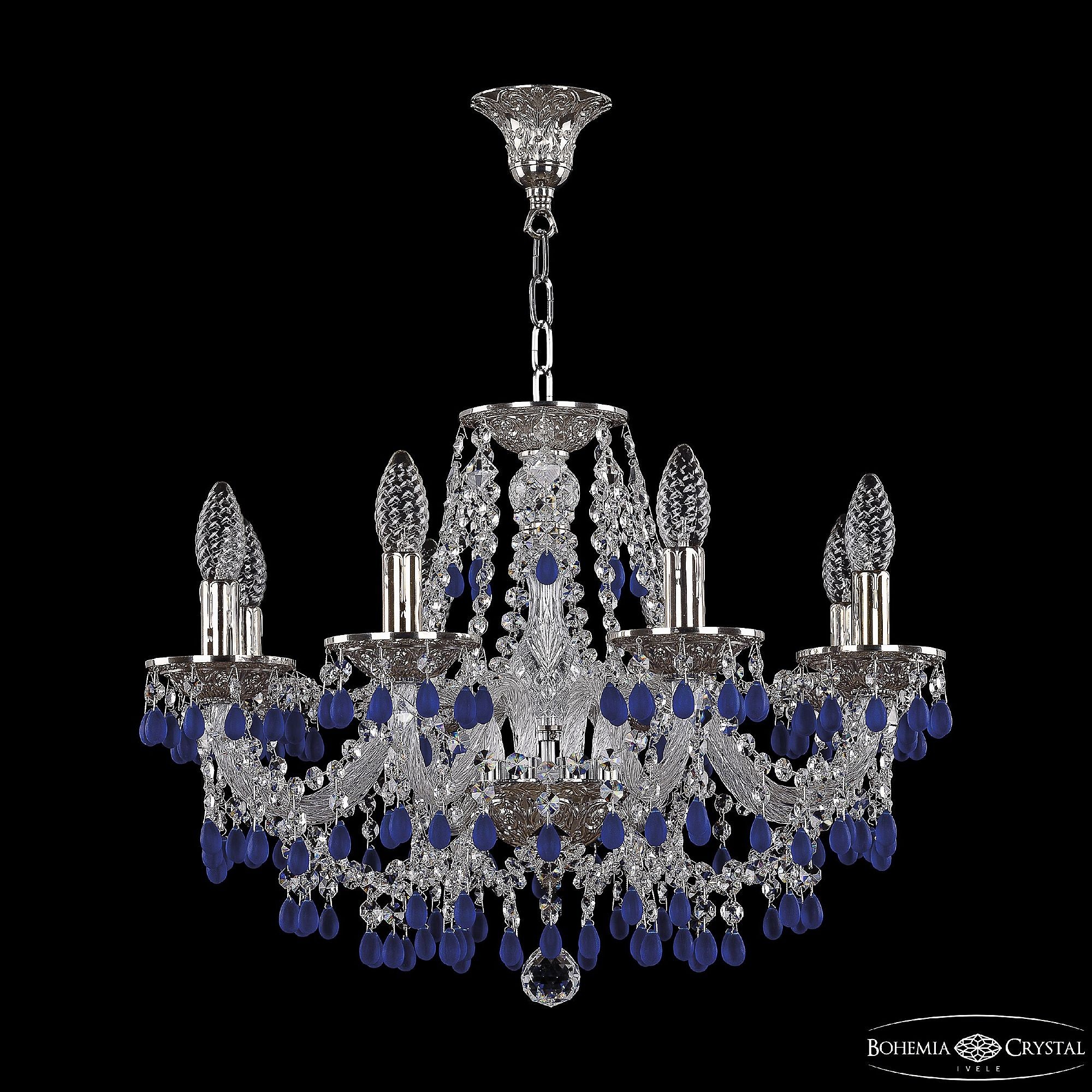 Подвесная люстра Bohemia 1610 16210/8/195 Ni V3001