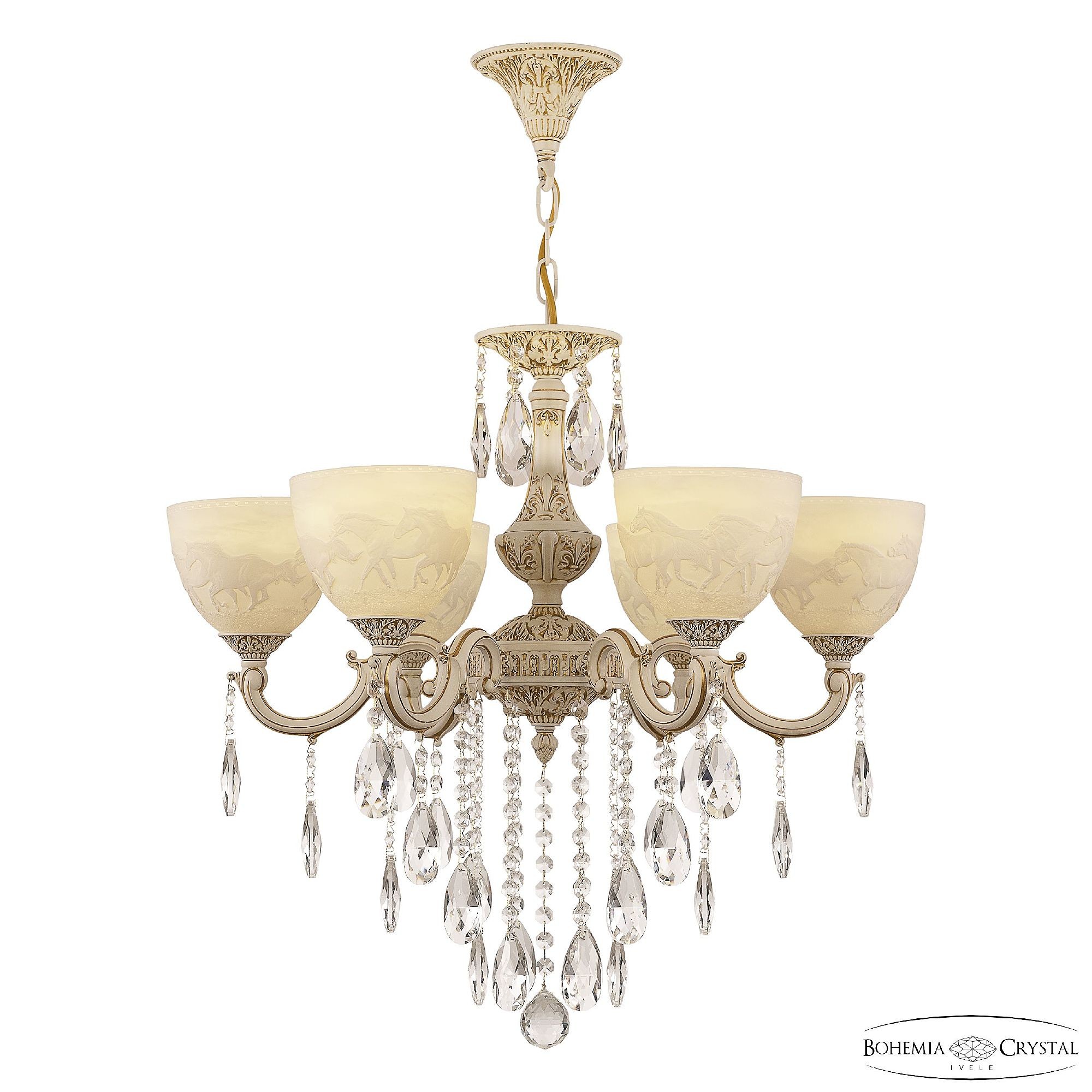 Подвесная люстра Bohemia AL7801 AL78101/6/175 B WMG P1 U Horse