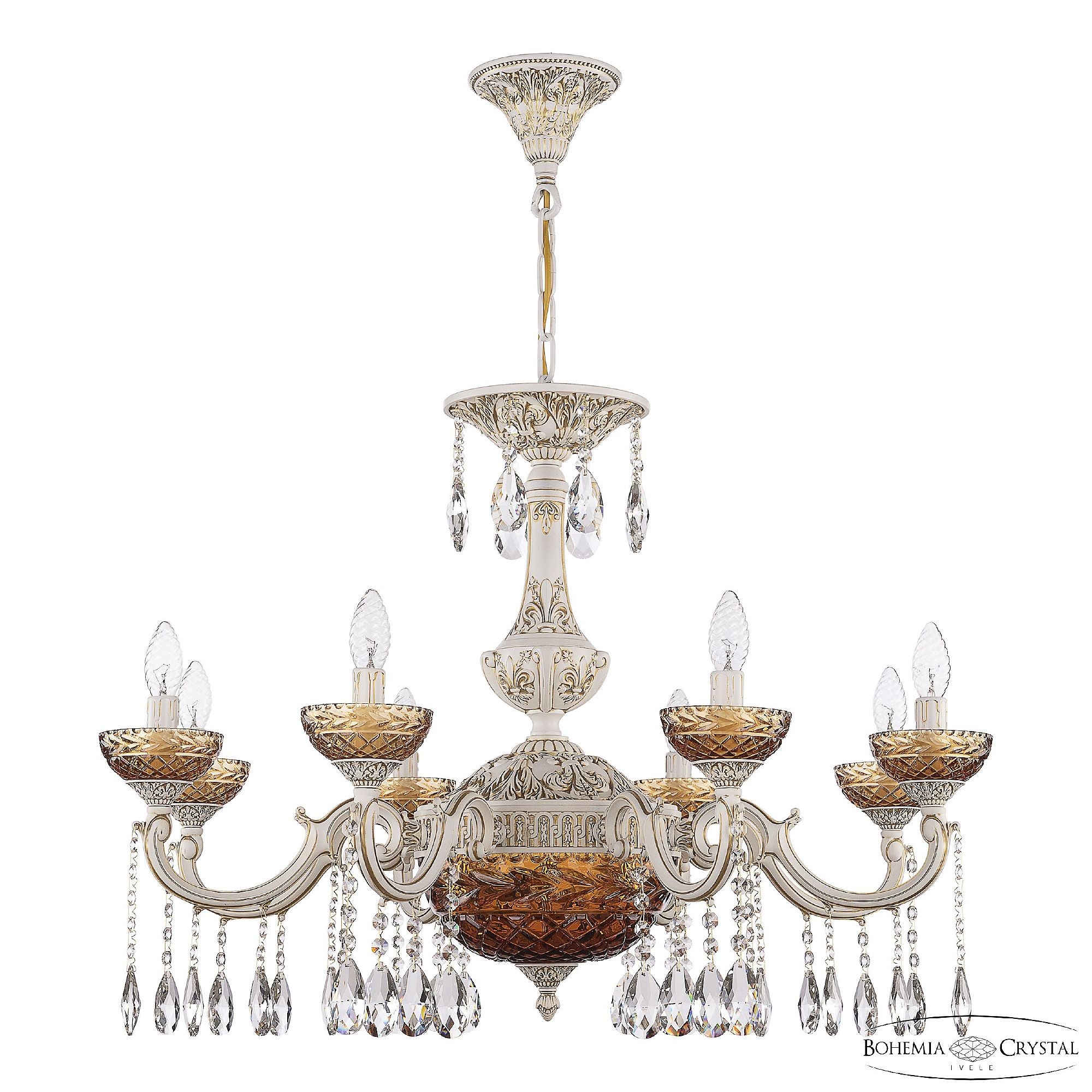 Подвесная люстра Bohemia AL7801 AL78101P/8/250 A WMG P Amber/M-1F