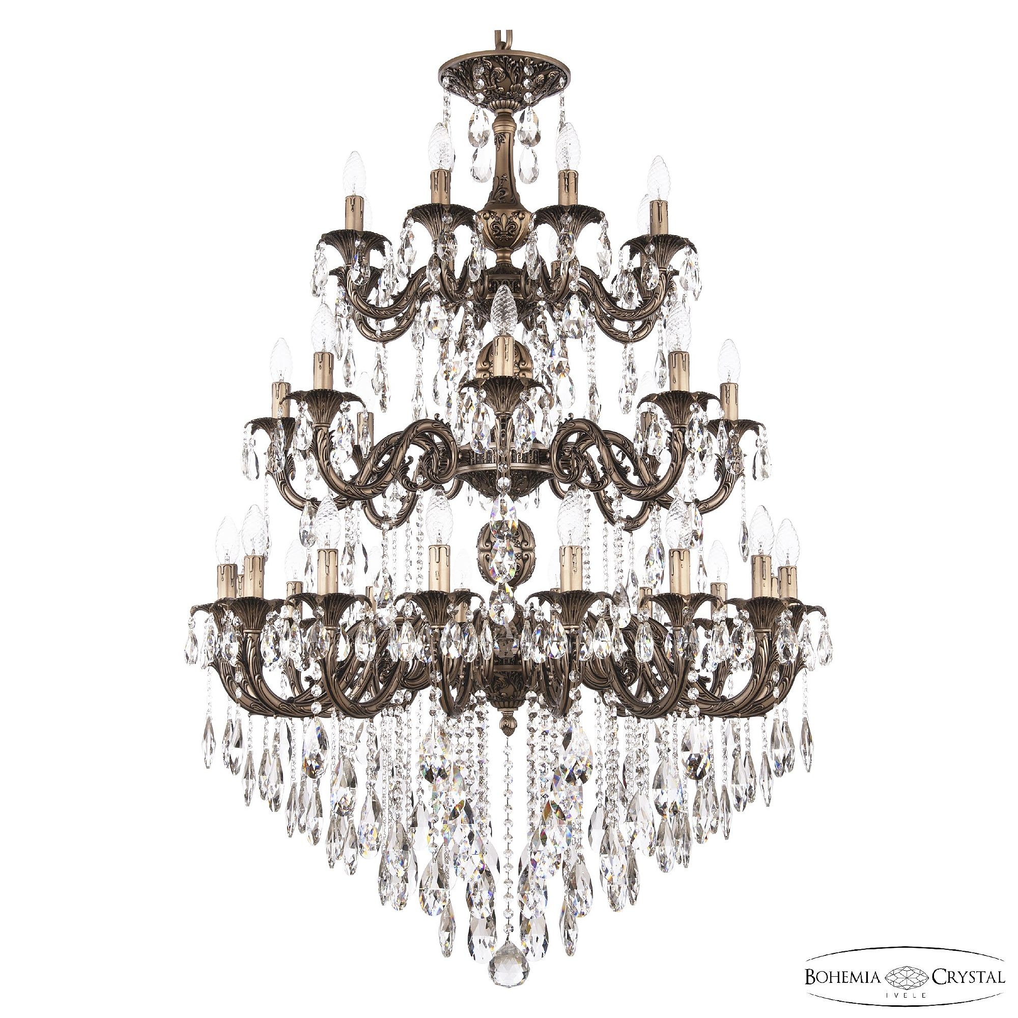 Подвесная люстра Bohemia AL7901 AL79101/16+8+8/300/3d B SGB