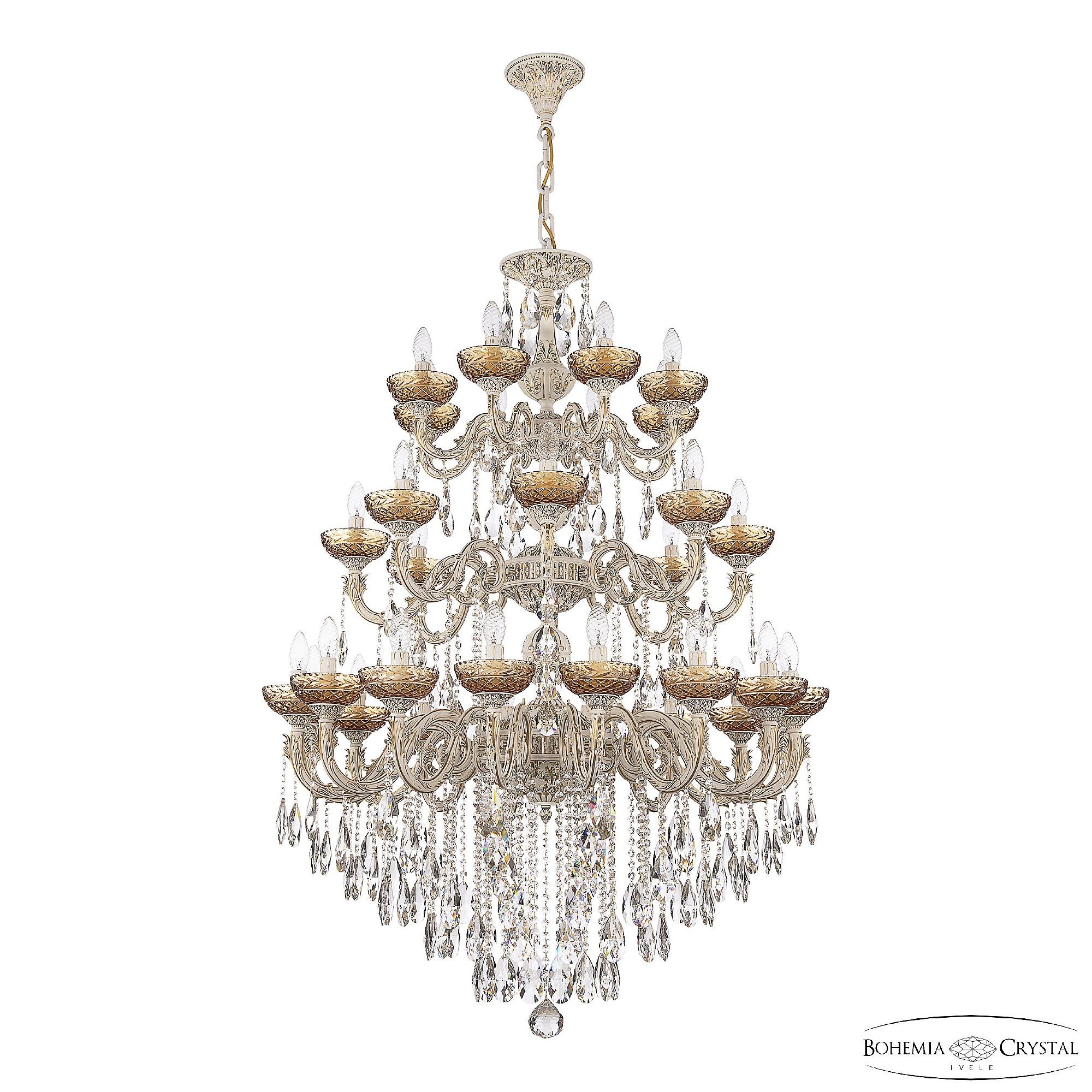 Подвесная люстра Bohemia AL7901 AL79101/16+8+8/300/3d B WMG P Amber/M-1F