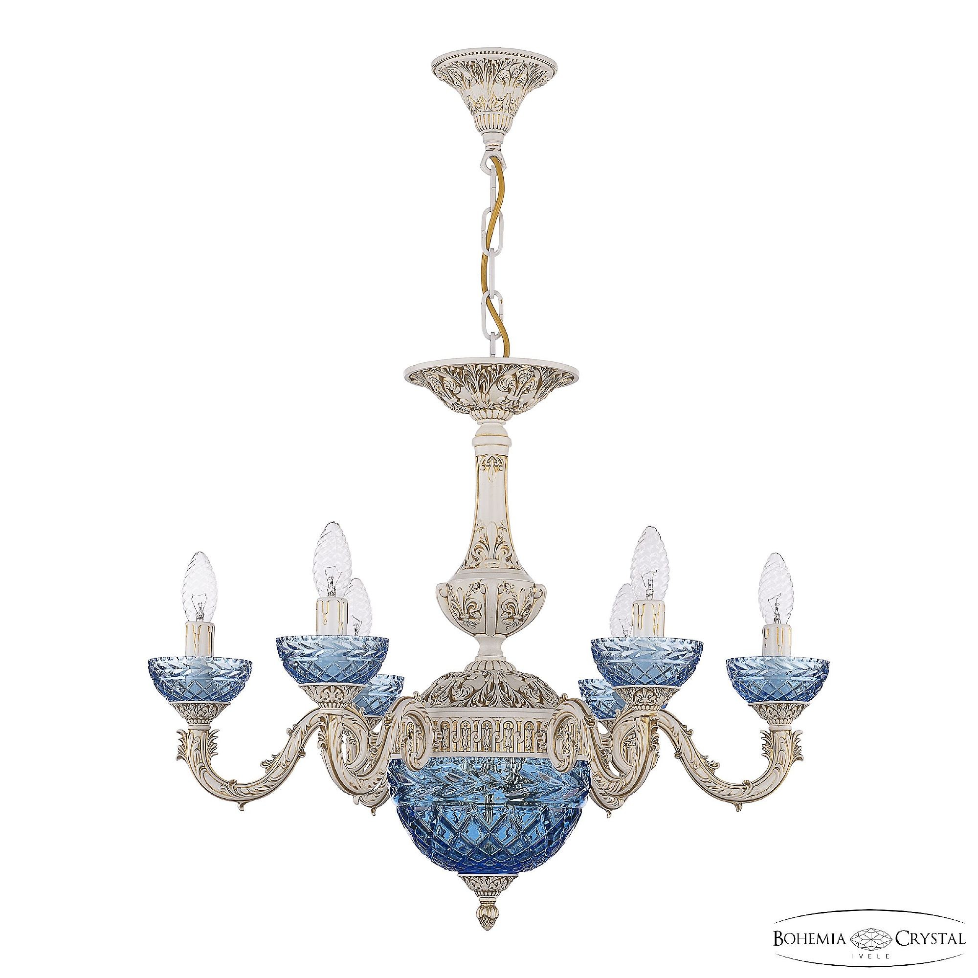 Подвесная люстра Bohemia AL7901 AL79101P/6/175 WMG P Aquamarine/M-1F