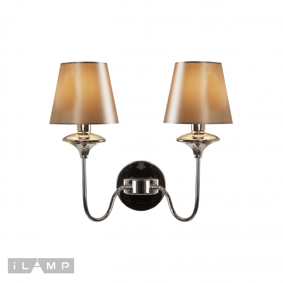Настенное бра iLamp Rolling W2406-2 Nickel