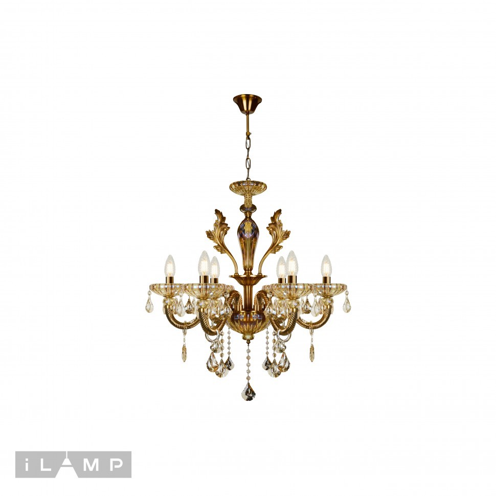 Люстра подвесная Asia iLamp 81069-6 BR