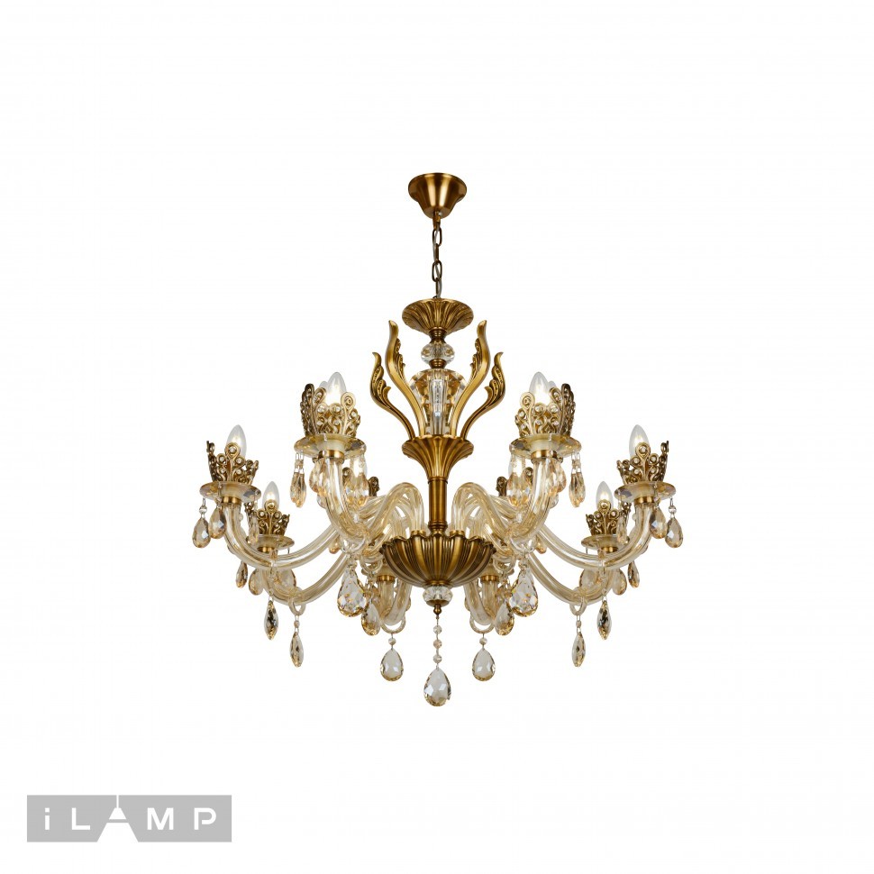 Люстра подвесная Asia iLamp 61078-8+4 BR