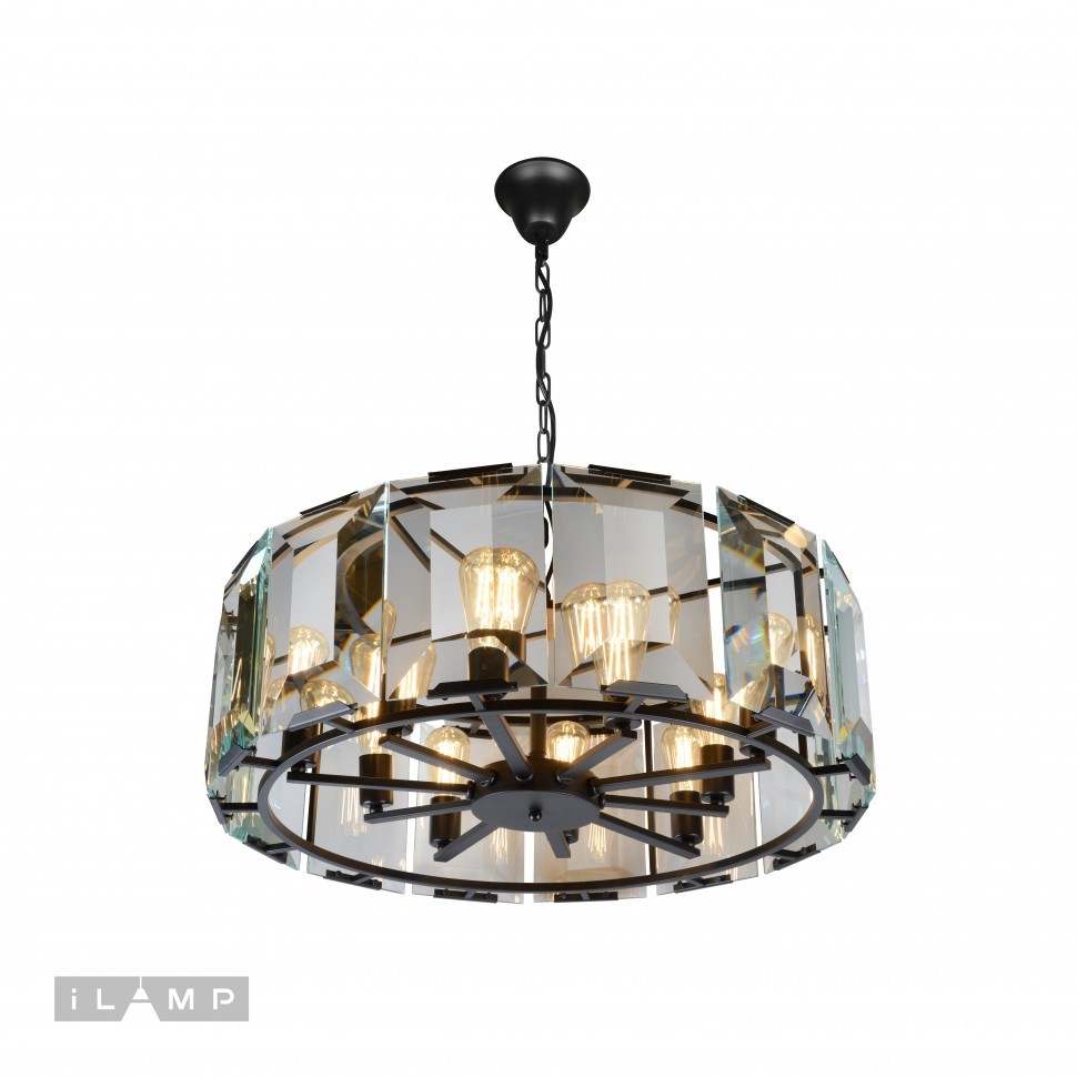 Люстра подвесная Panorama iLamp 6108-780 BK
