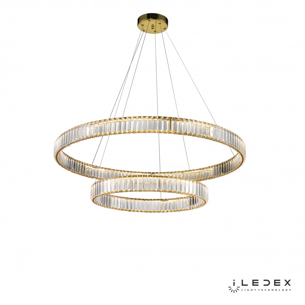 Подвесная люстра ILedex Woodstock 10920P/2-60W-3000K (10/6) GL-CL