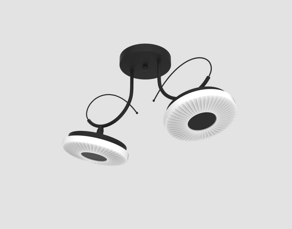 Потолочная люстра Мелодия Света Modern 060-L10-2 BK 000021569