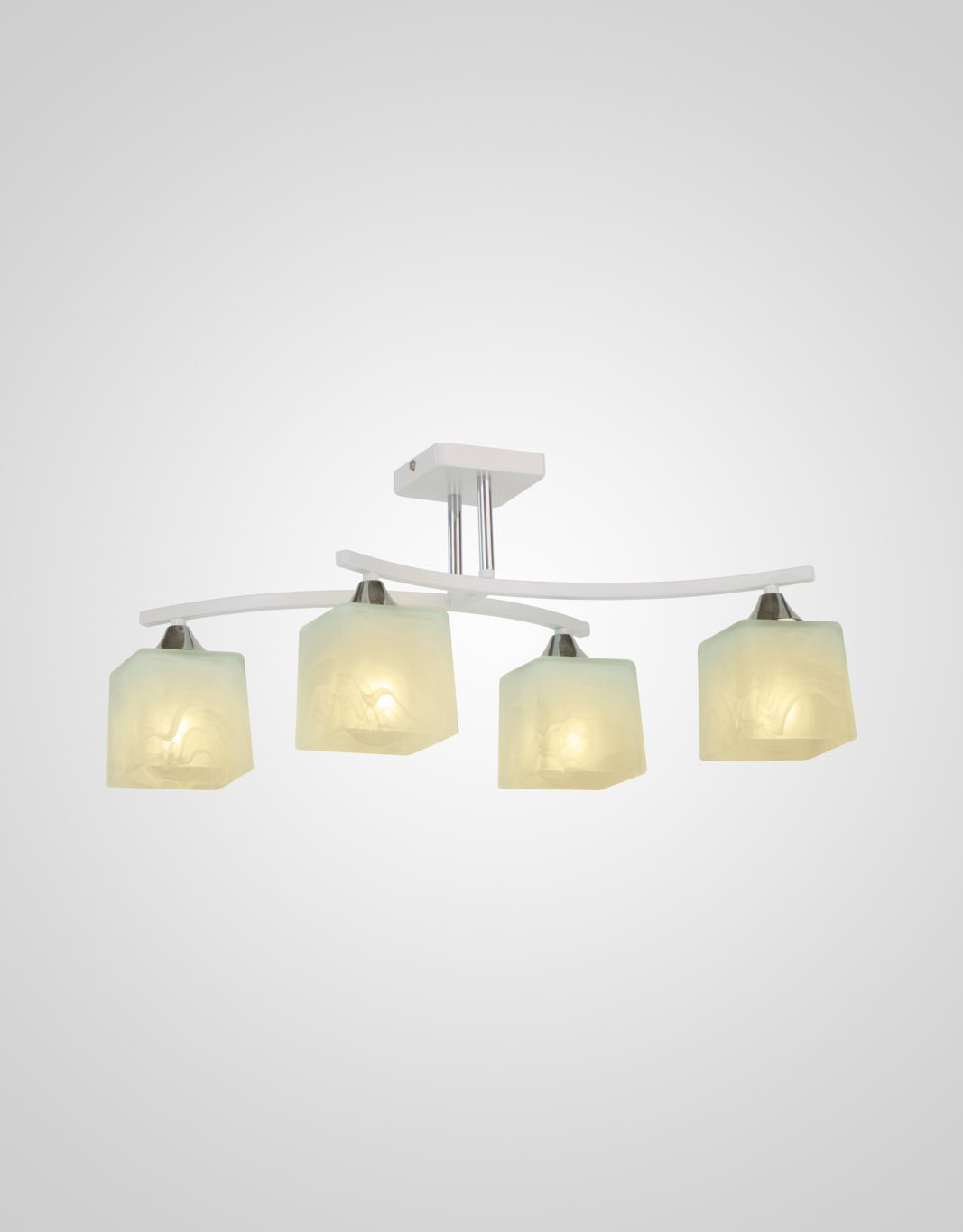 Потолочная люстра Мелодия Света Cube P6520-4 WT 000024266