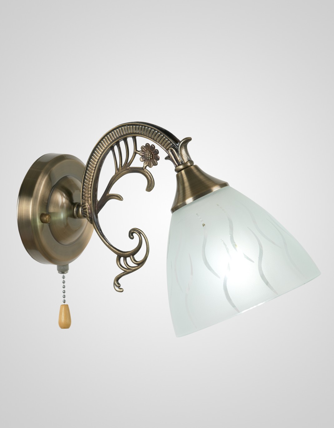 Настенное бра Мелодия Света Classic P6911-1W AB 000023571