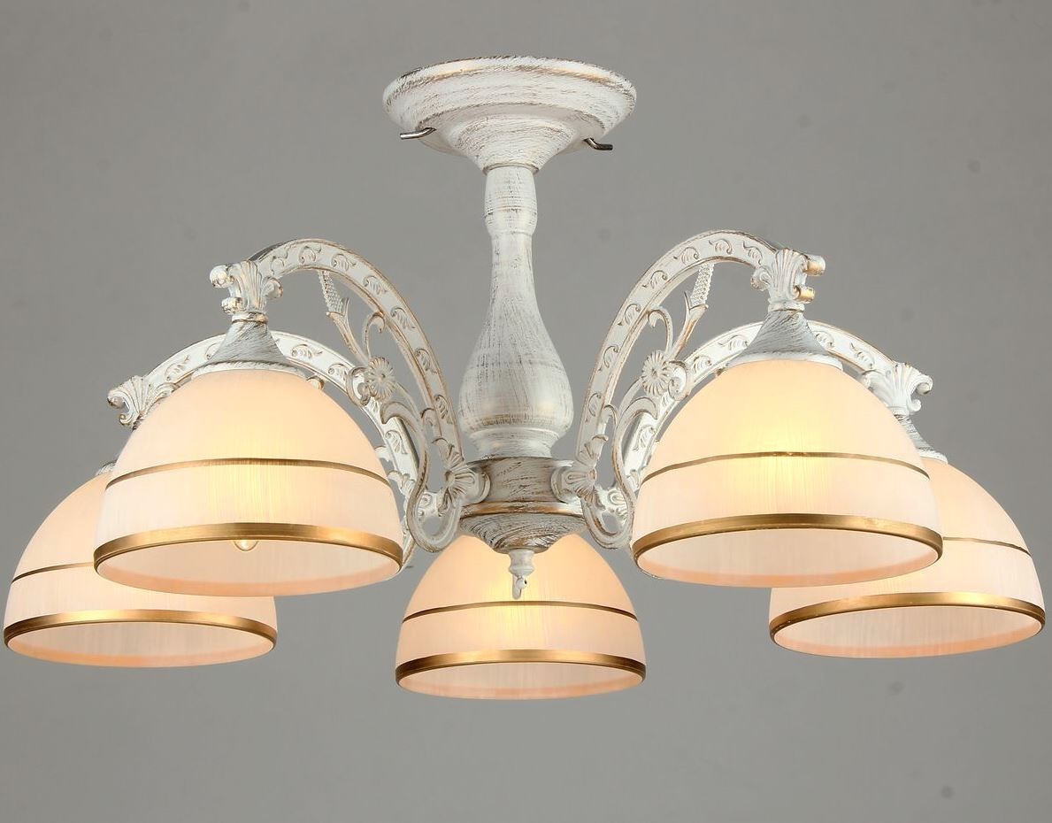 Потолочная люстра Мелодия Света Classic P6687-5 WT+GD 000024042