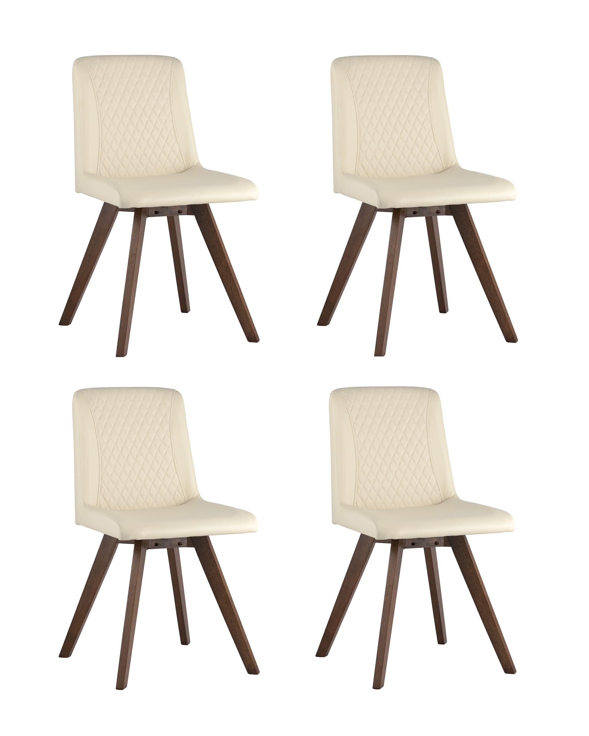 Комплект стульев Stool Group MARTA LW1902-G PU CREAM GRID-KOROB4