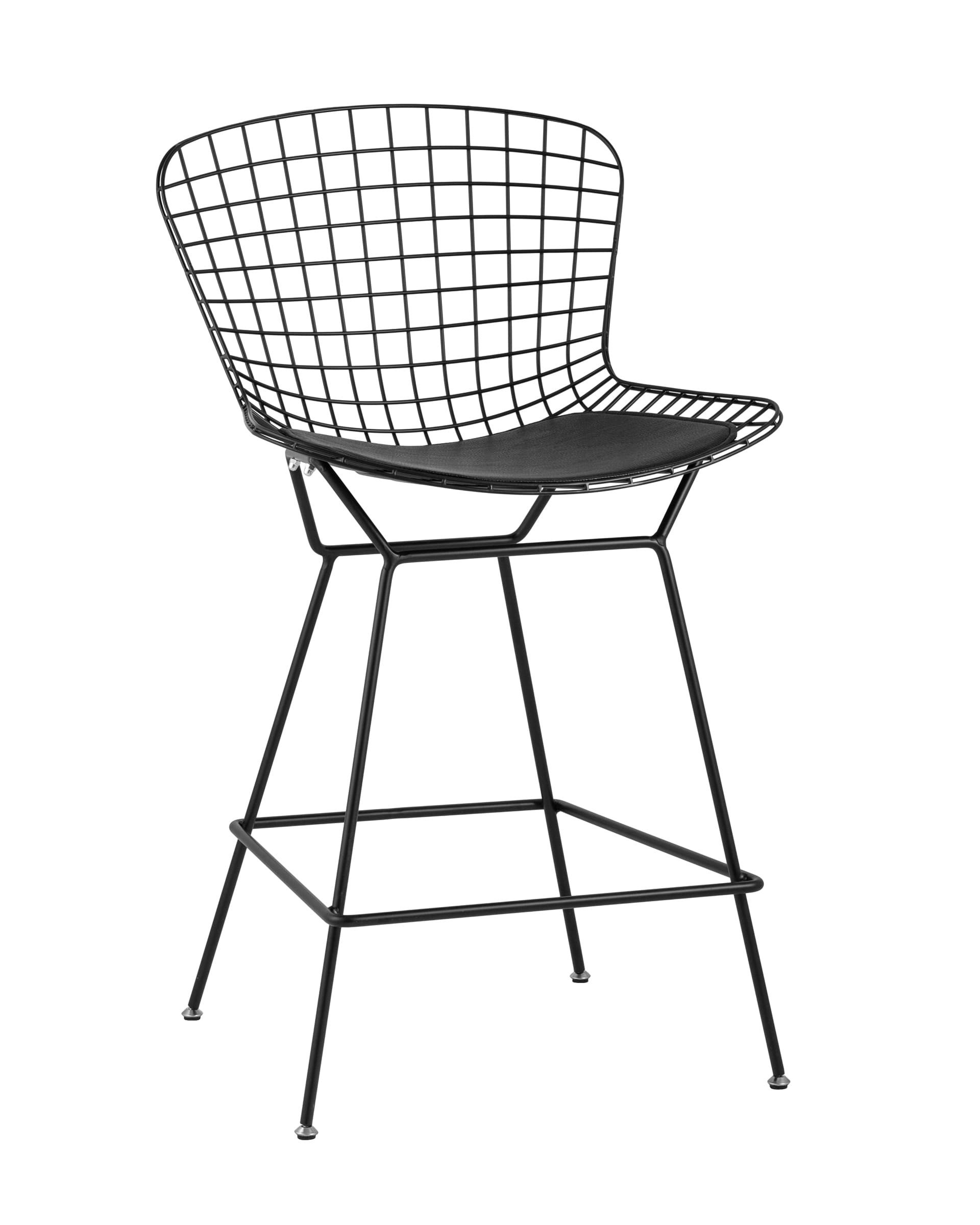 Полубарный стул Stool Group Bertoia BTY-24L-P6 BL/BL