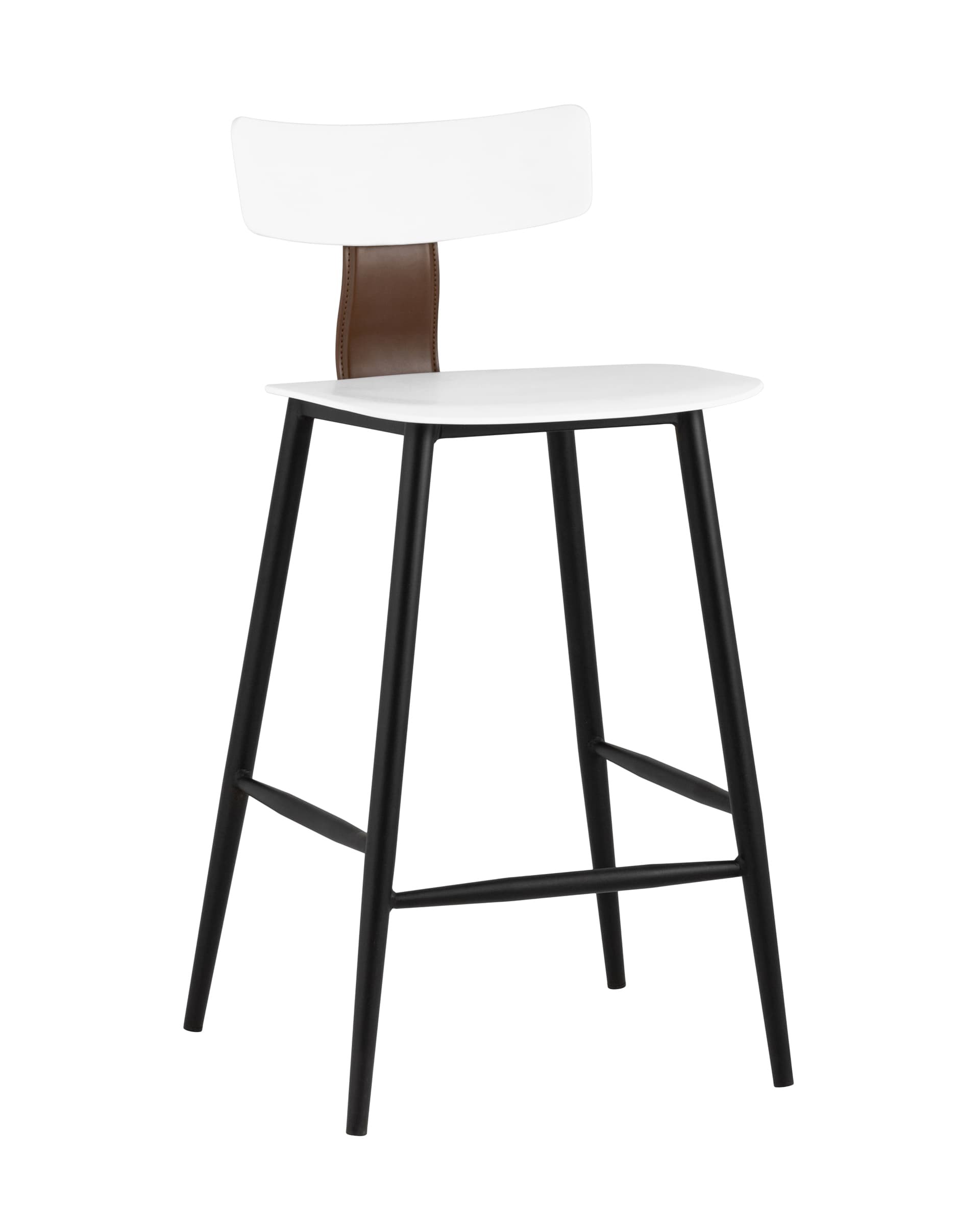 Полубарный стул Stool Group Ant 8333A white
