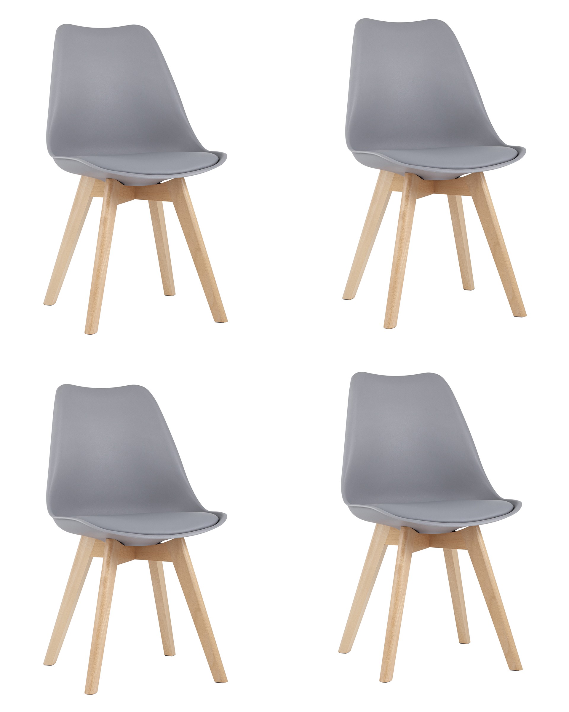Комплект стульев Stool Group Frankfurt Y863-V seat grey X4