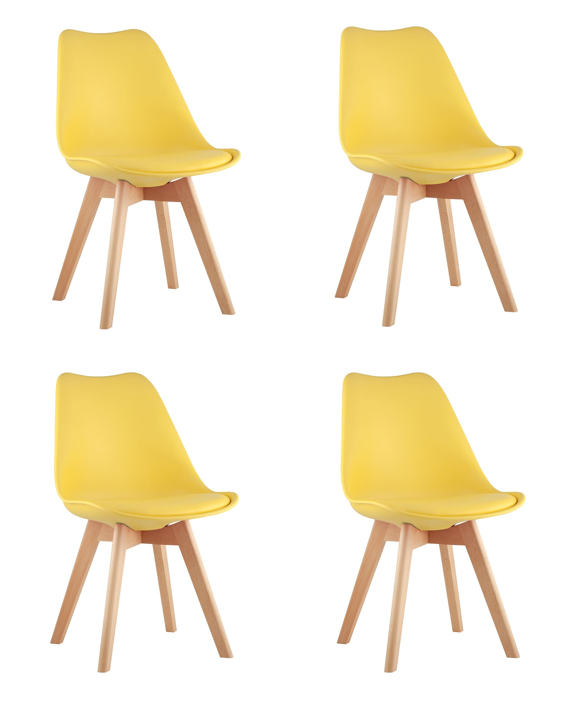 Комплект стульев Stool Group Frankfurt Y863-V seat yellow X4